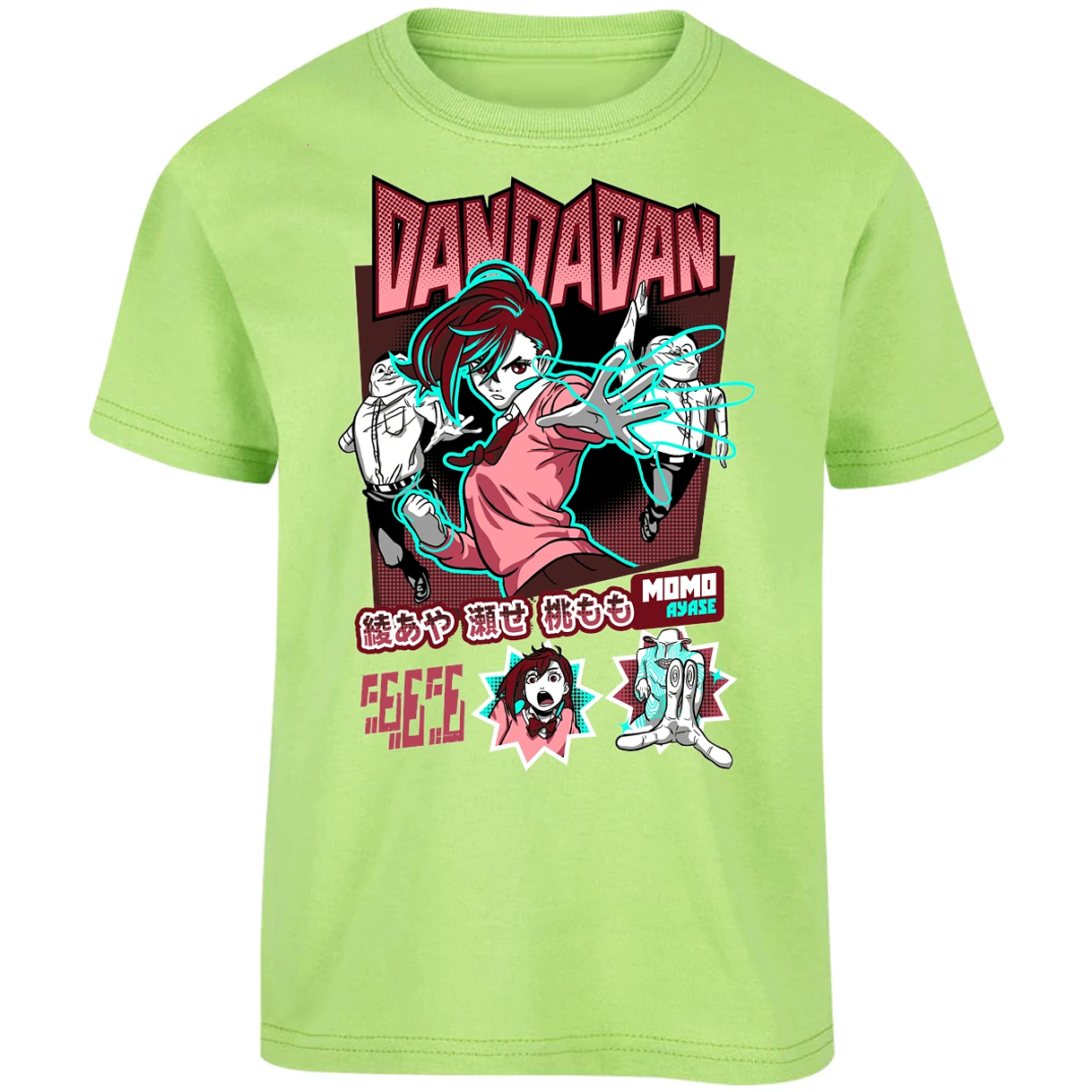 Playera Dandadan Dandadan Momo Vs Aliens para Niño 4