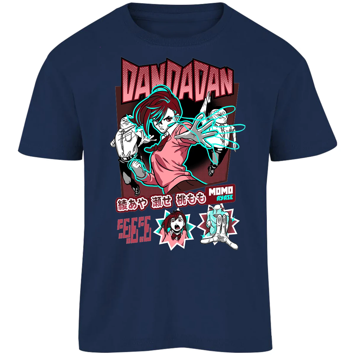 Playera Dandadan Dandadan Momo Vs Aliens para Niño 17