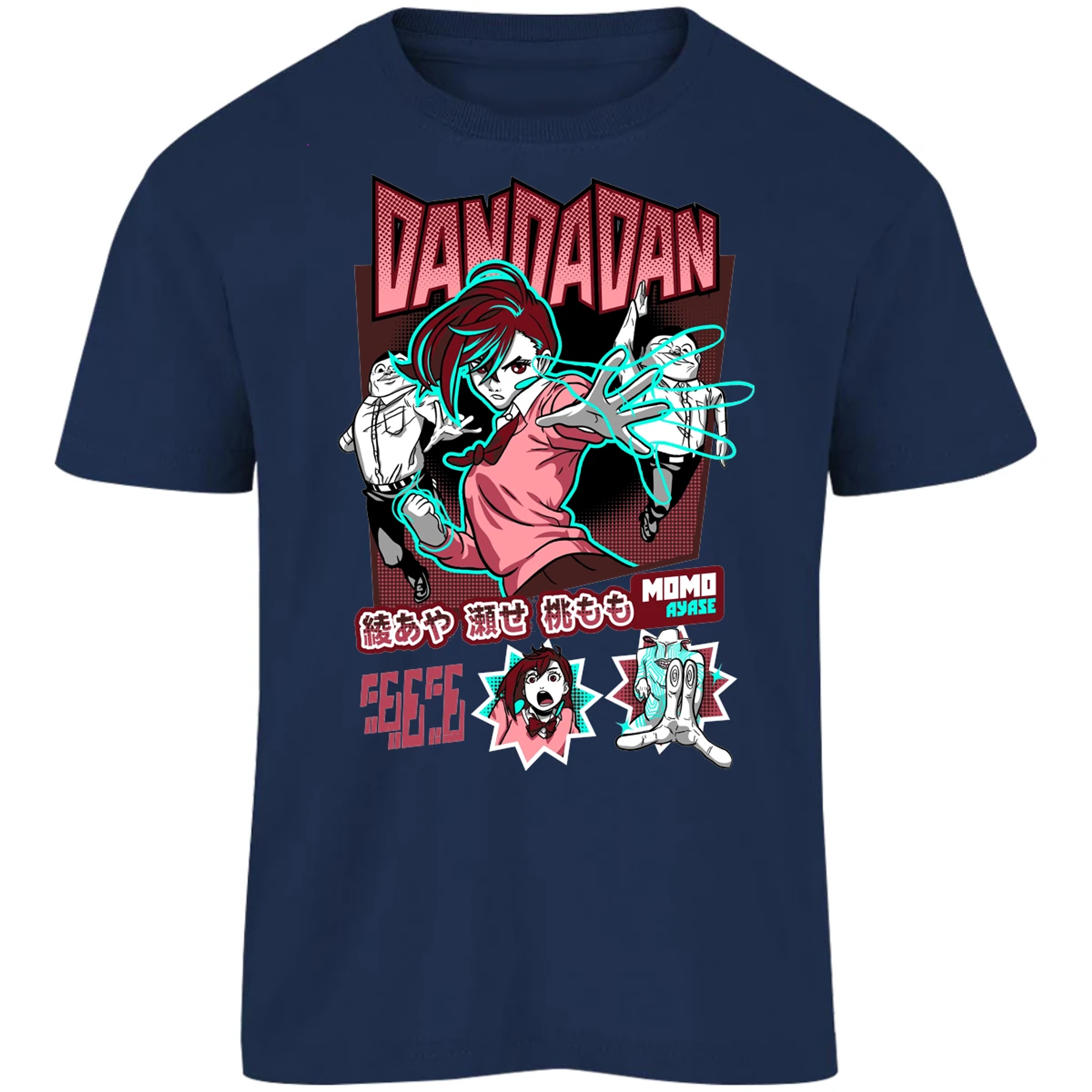 Playera Dandadan Dandadan Momo Vs Aliens para Niño 17