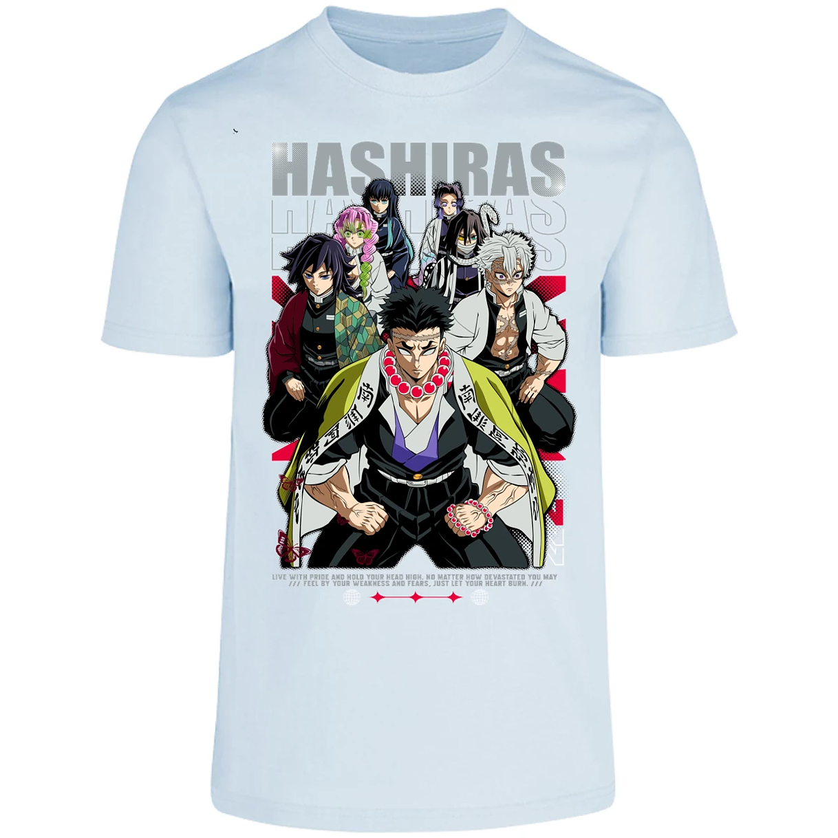 Playera Demon Slayer Hashiras Kimetsu para Adulto 17