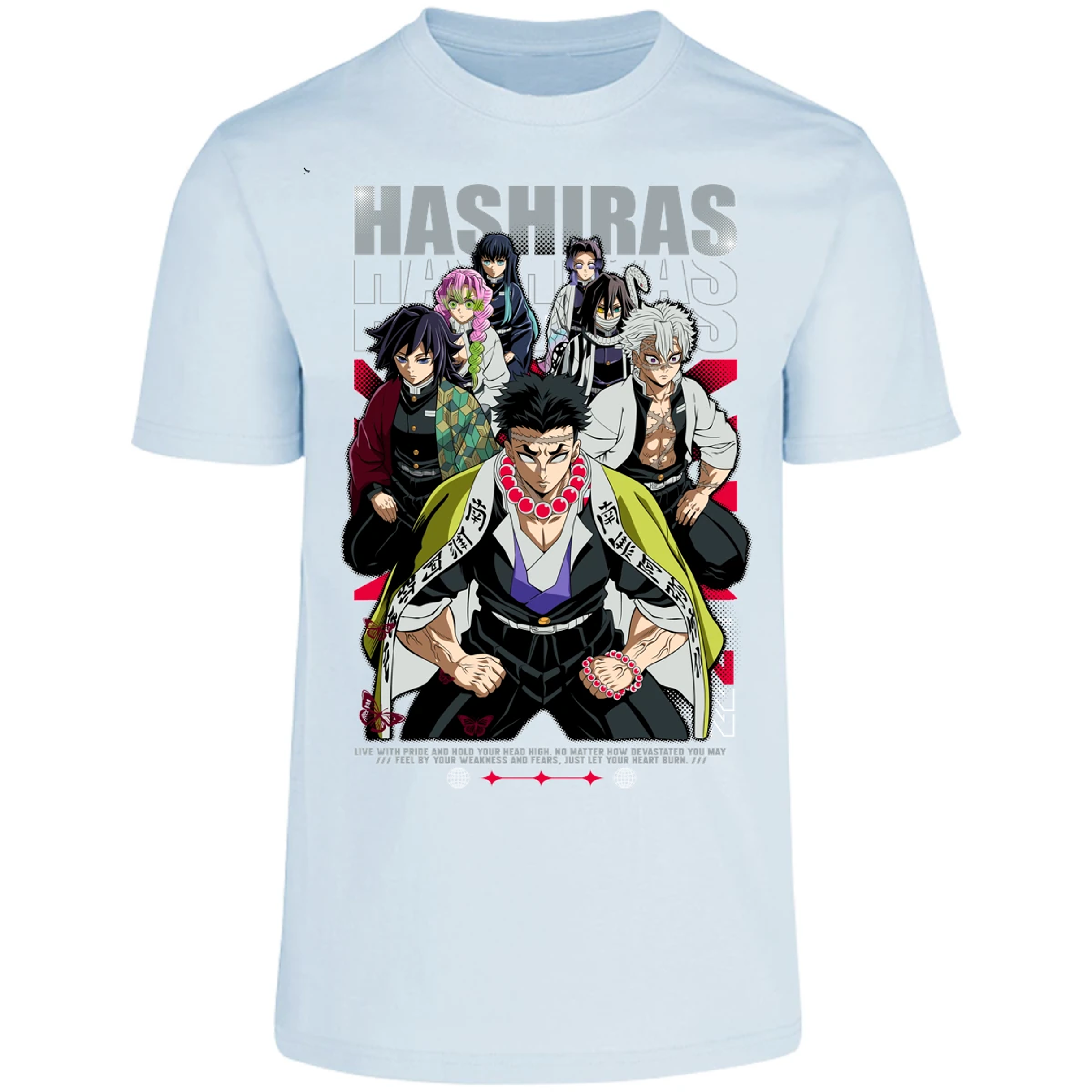 Playera Demon Slayer Hashiras Kimetsu para Adulto 17