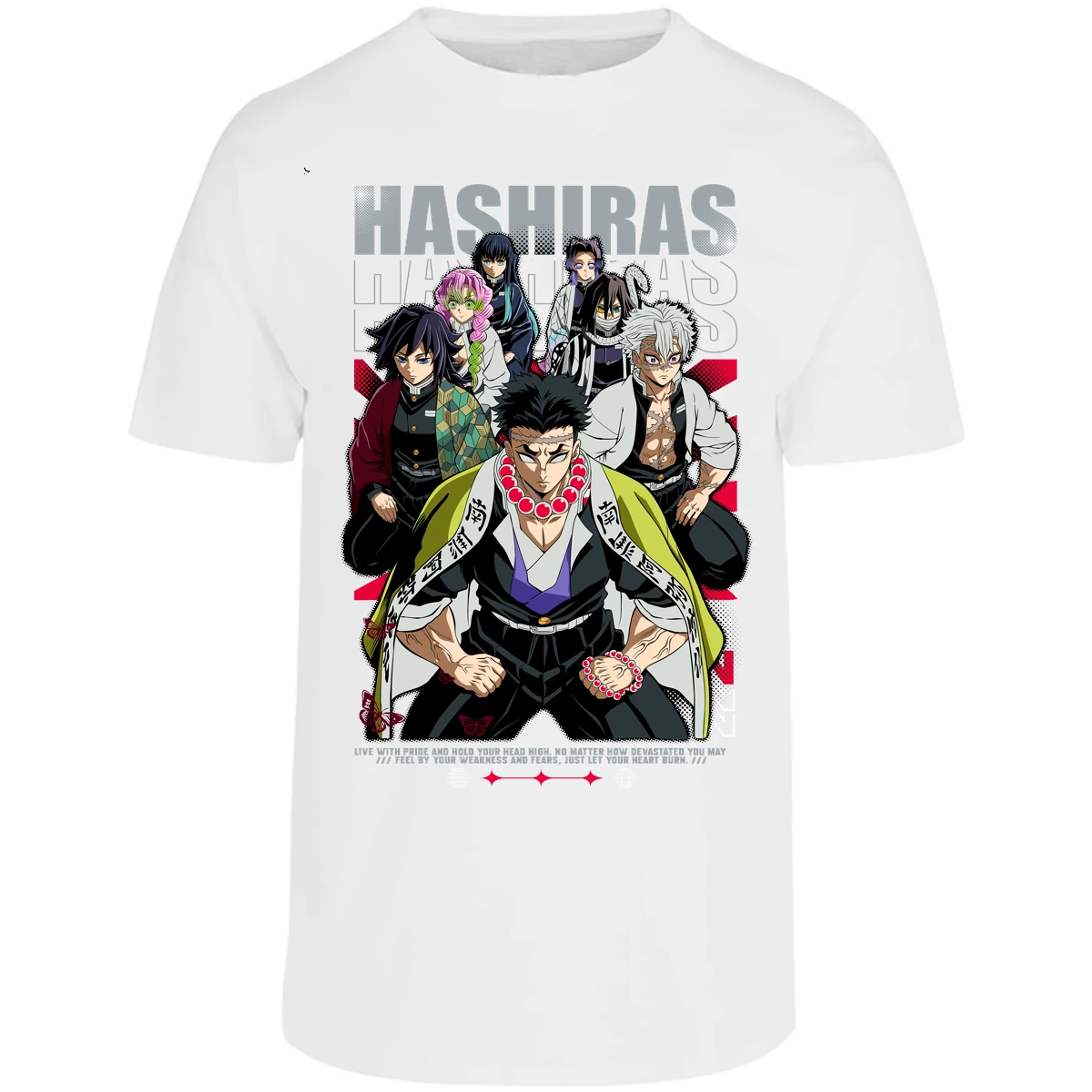 Playera Demon Slayer Hashiras Kimetsu para Adulto 5