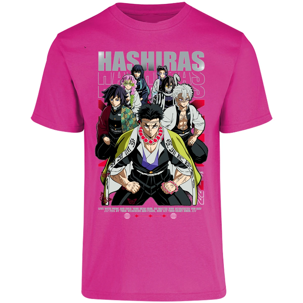 Playera Demon Slayer Hashiras Kimetsu para Adulto 14