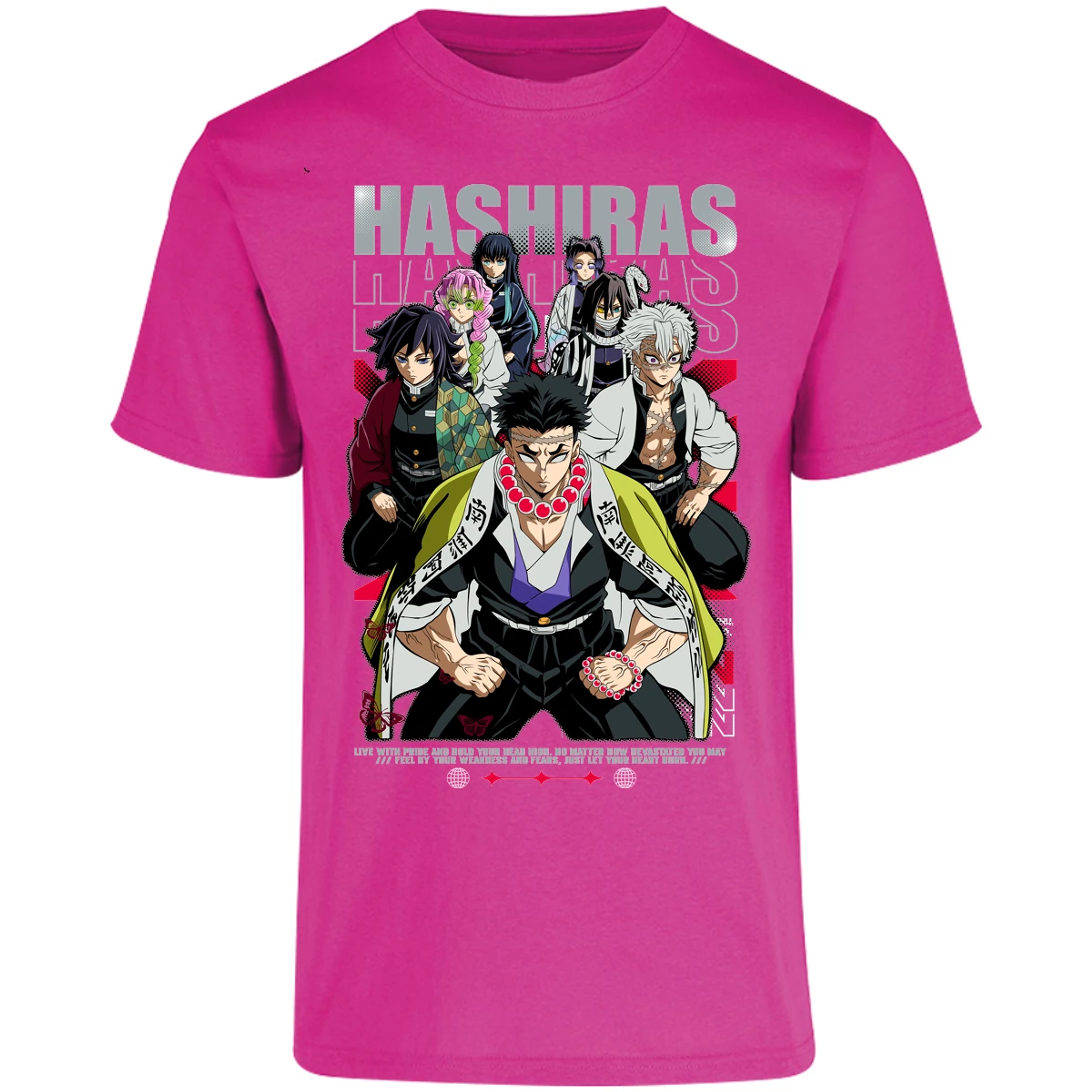 Playera Demon Slayer Hashiras Kimetsu para Adulto 14