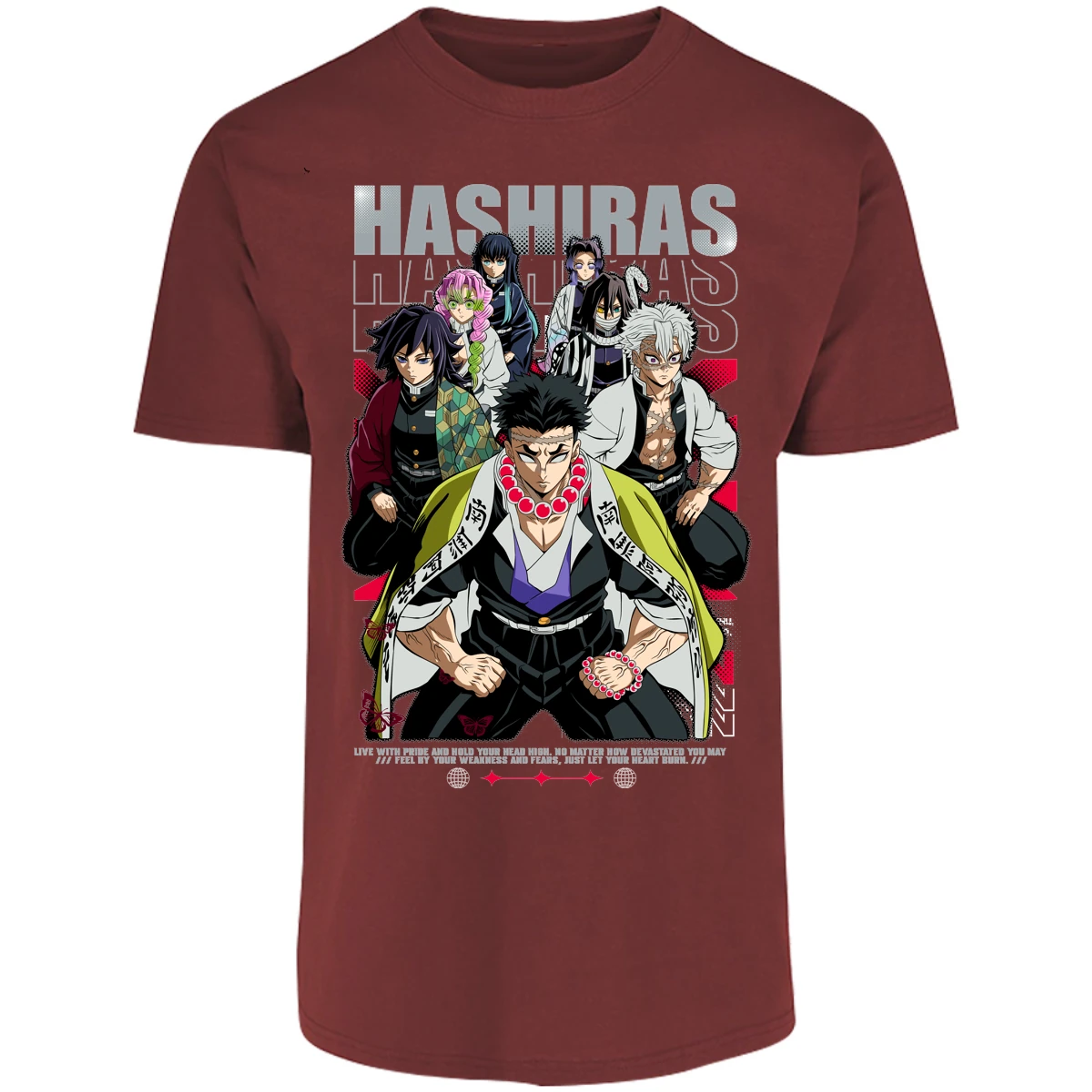 Playera Demon Slayer Hashiras Kimetsu para Adulto 2