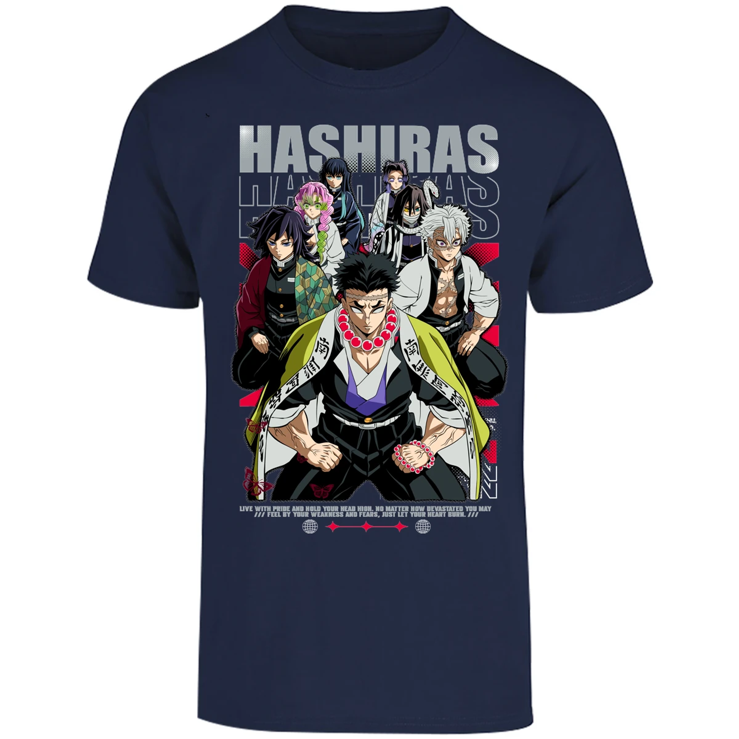 Playera Demon Slayer Hashiras Kimetsu para Adulto 4