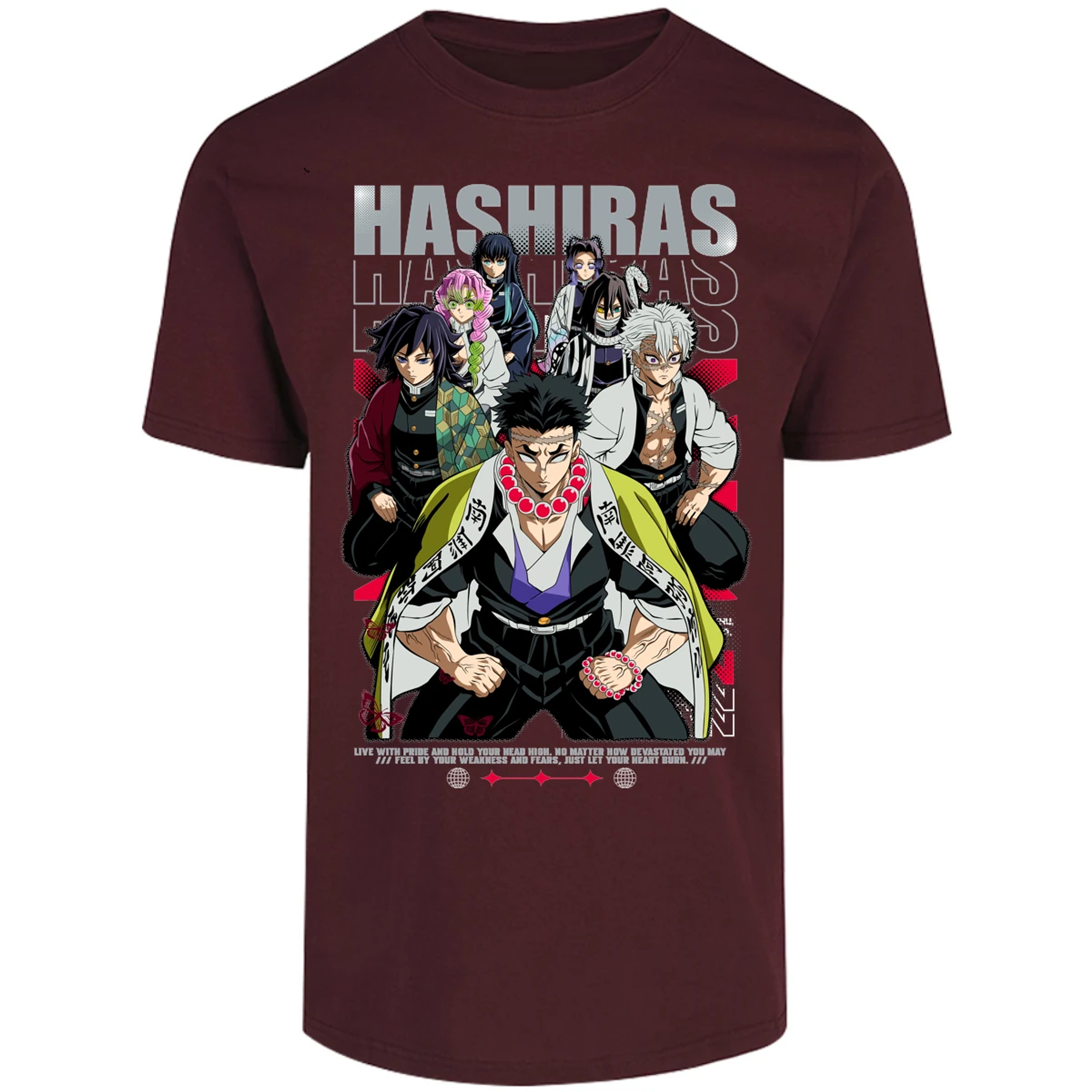 Playera Demon Slayer Hashiras Kimetsu para Adulto 6