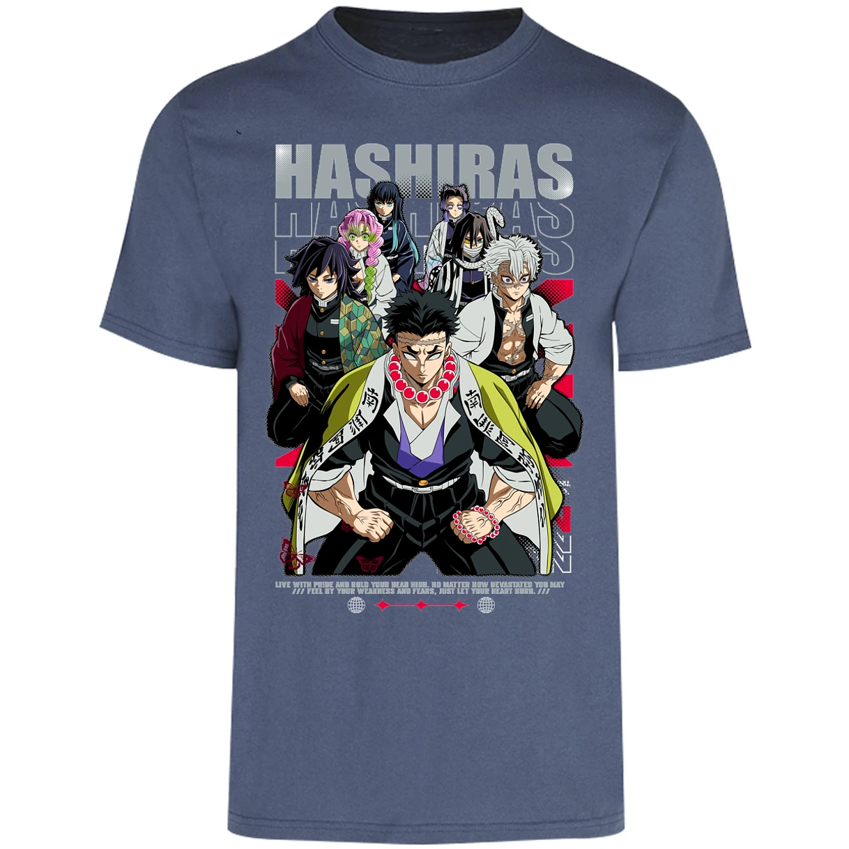 Playera Demon Slayer Hashiras Kimetsu para Adulto 8