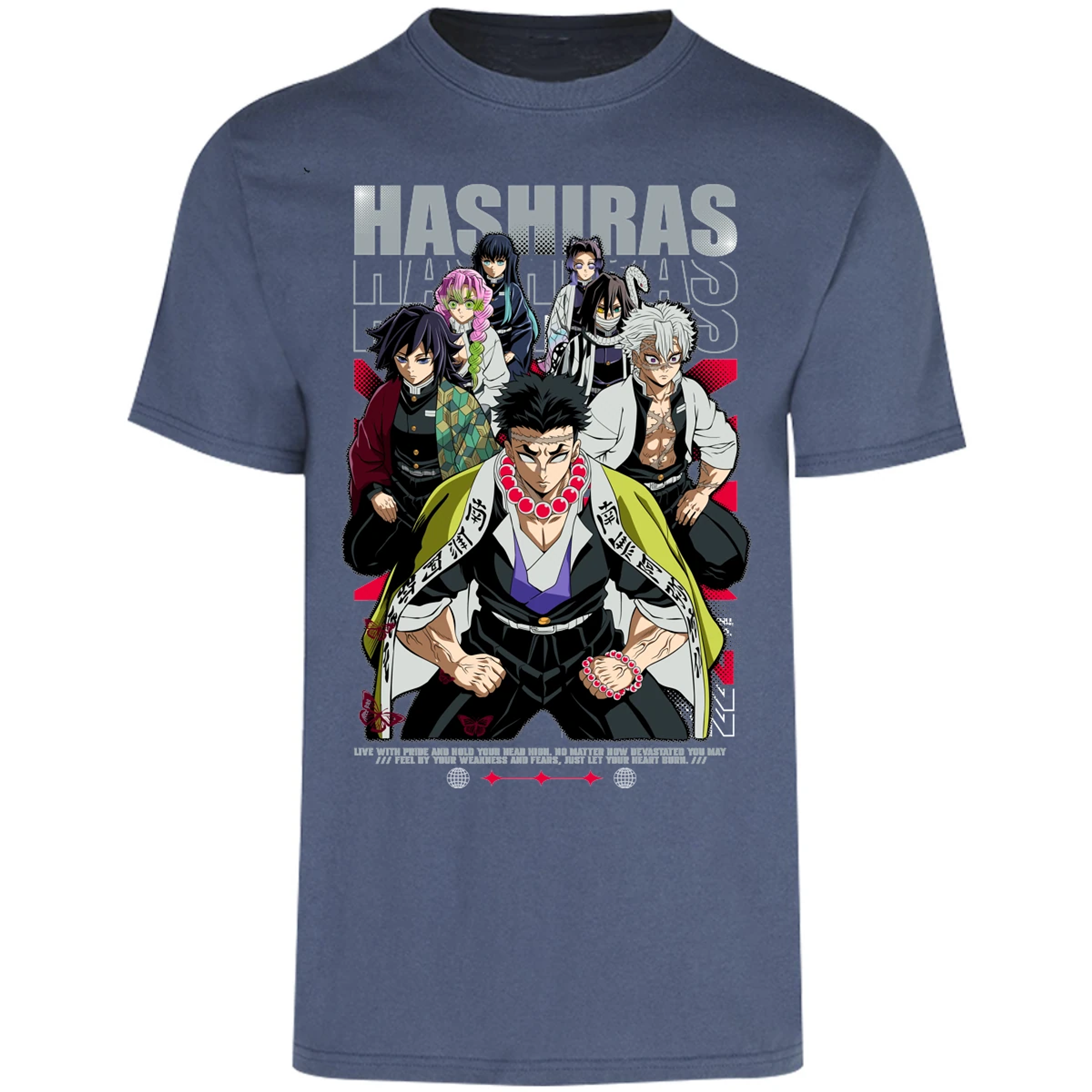 Playera Demon Slayer Hashiras Kimetsu para Adulto 8