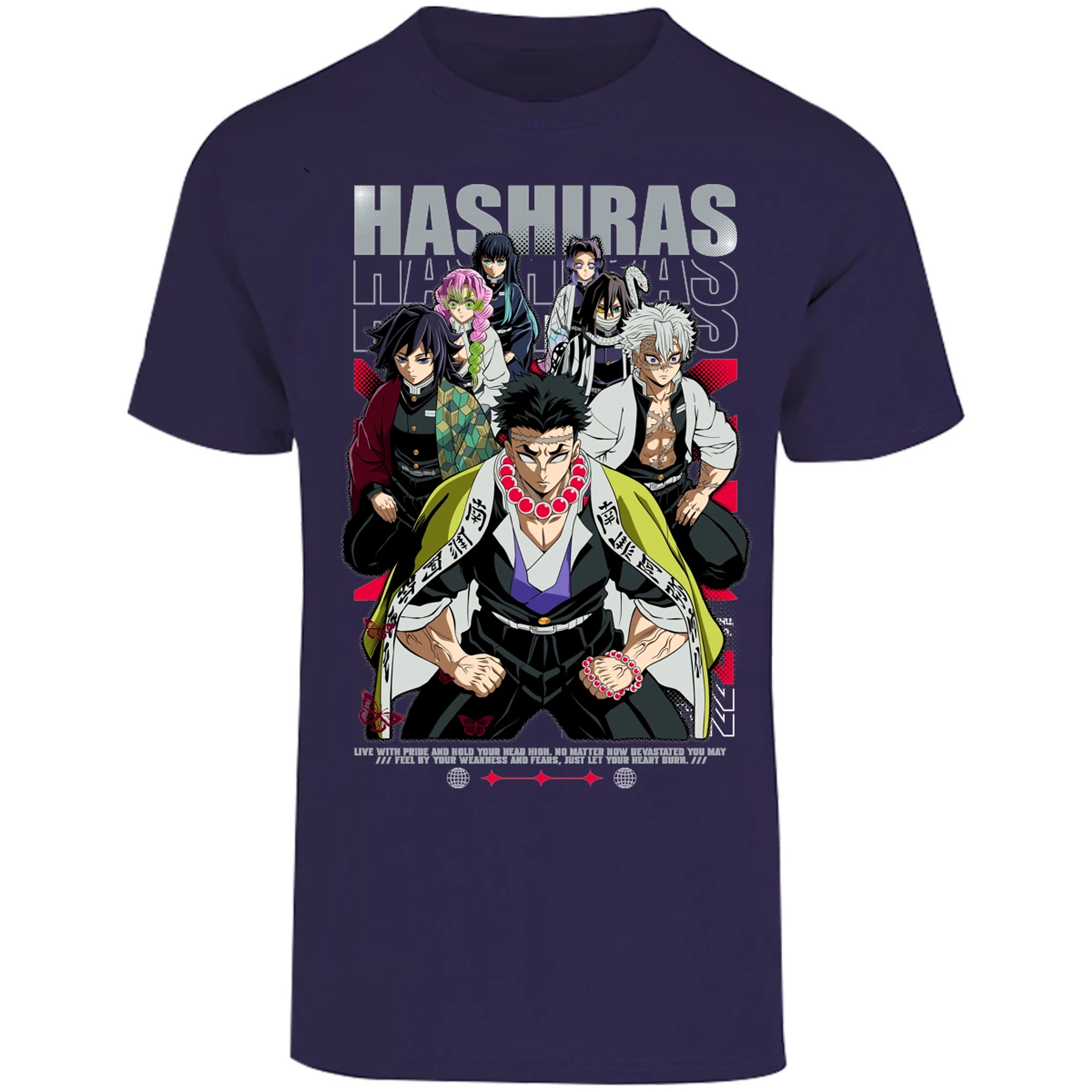 Playera Demon Slayer Hashiras Kimetsu para Adulto 18