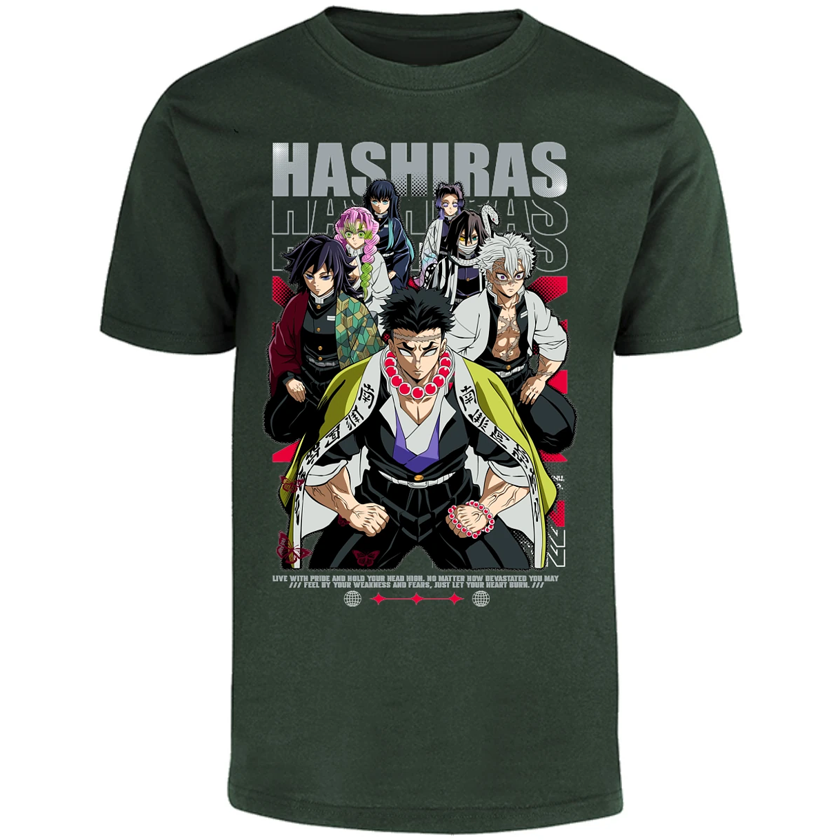 Playera Demon Slayer Hashiras Kimetsu para Adulto 24