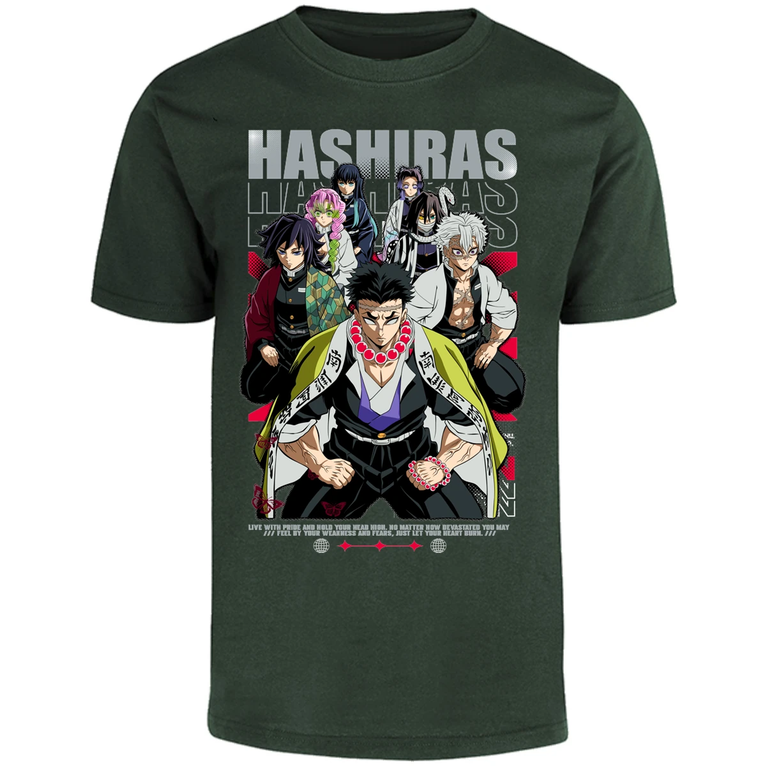 Playera Demon Slayer Hashiras Kimetsu para Adulto 24