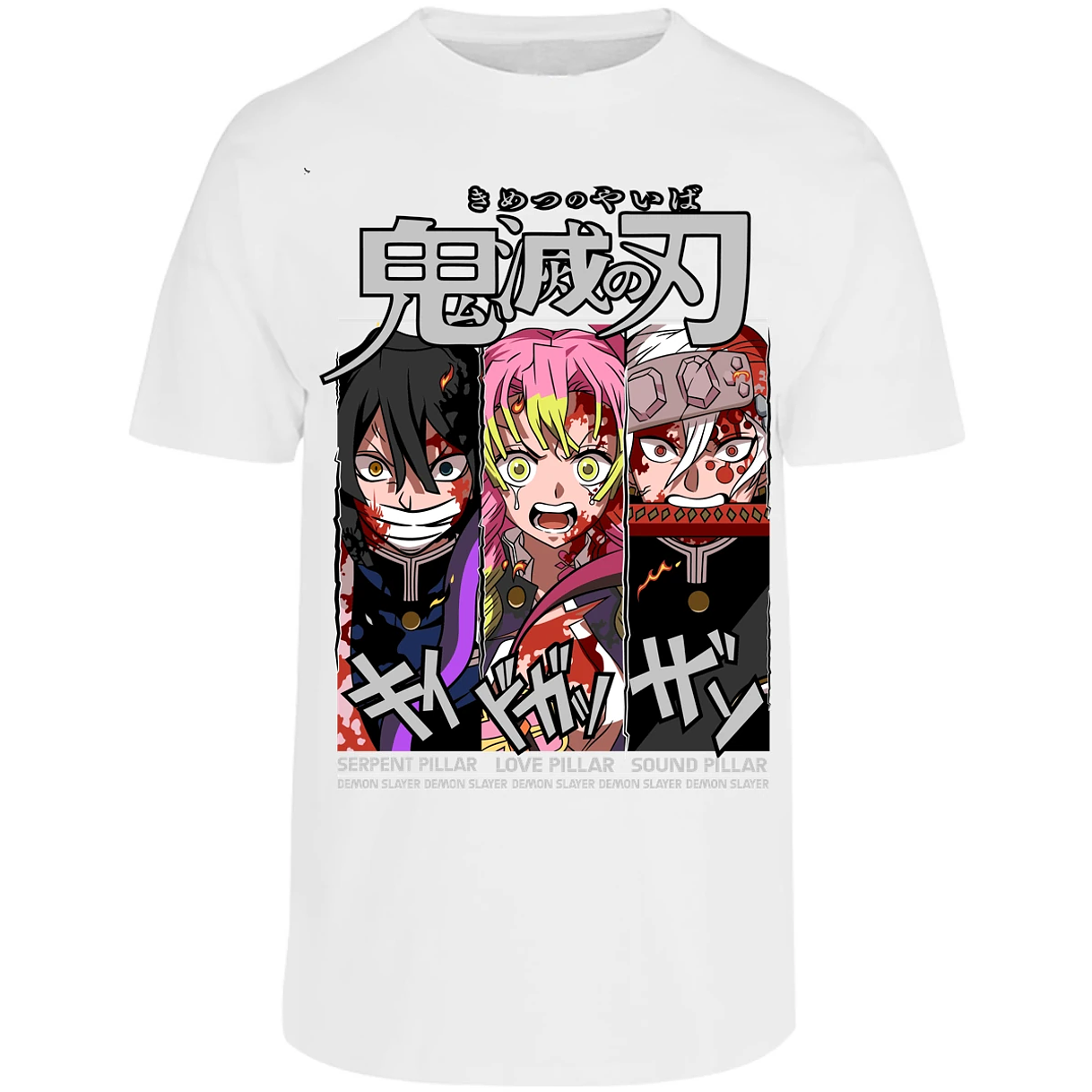 Playera Demon Slayer Iguro Mitsuri Uzui para Adulto 17