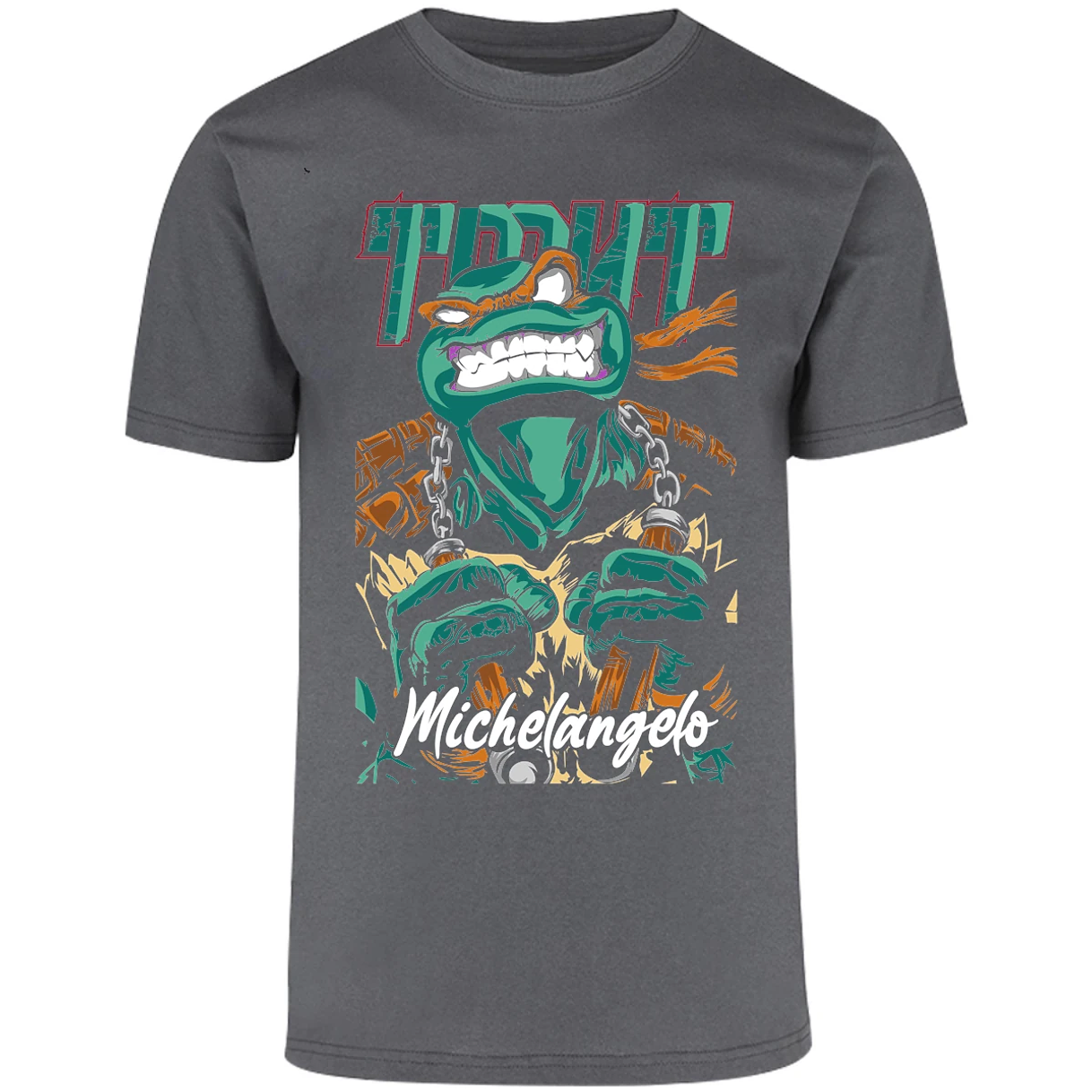 Playera Es De Series Y Peliculas Mickey Tmnt para Adulto 4