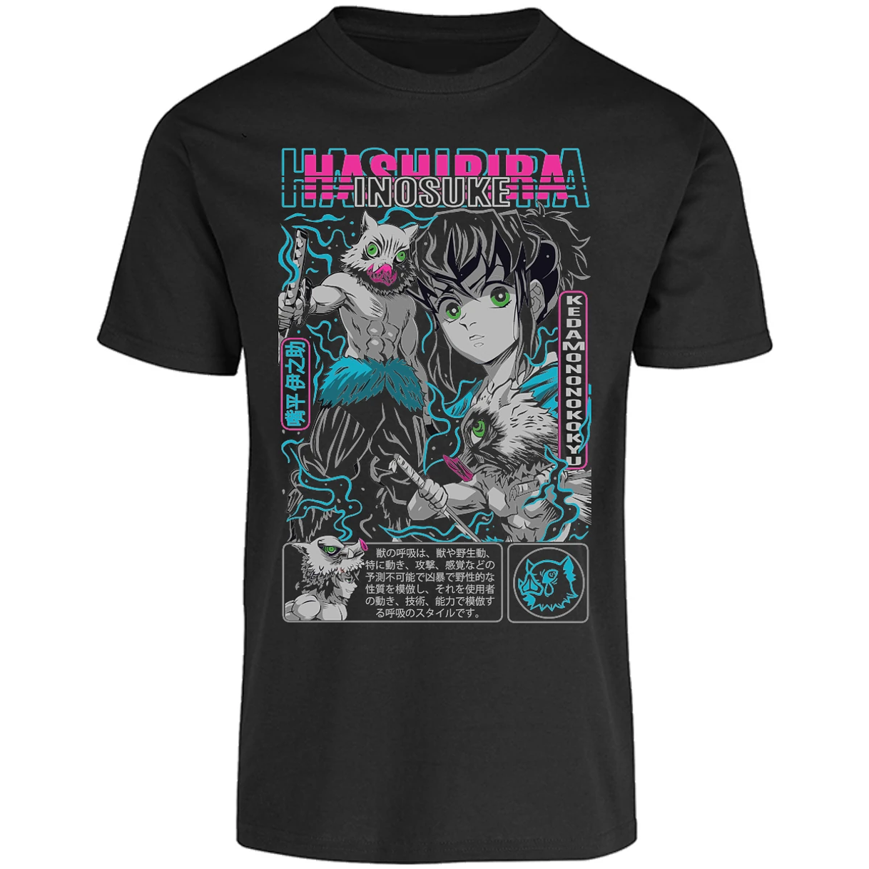 Playera Demon Slayer Inosuke para Adulto 19
