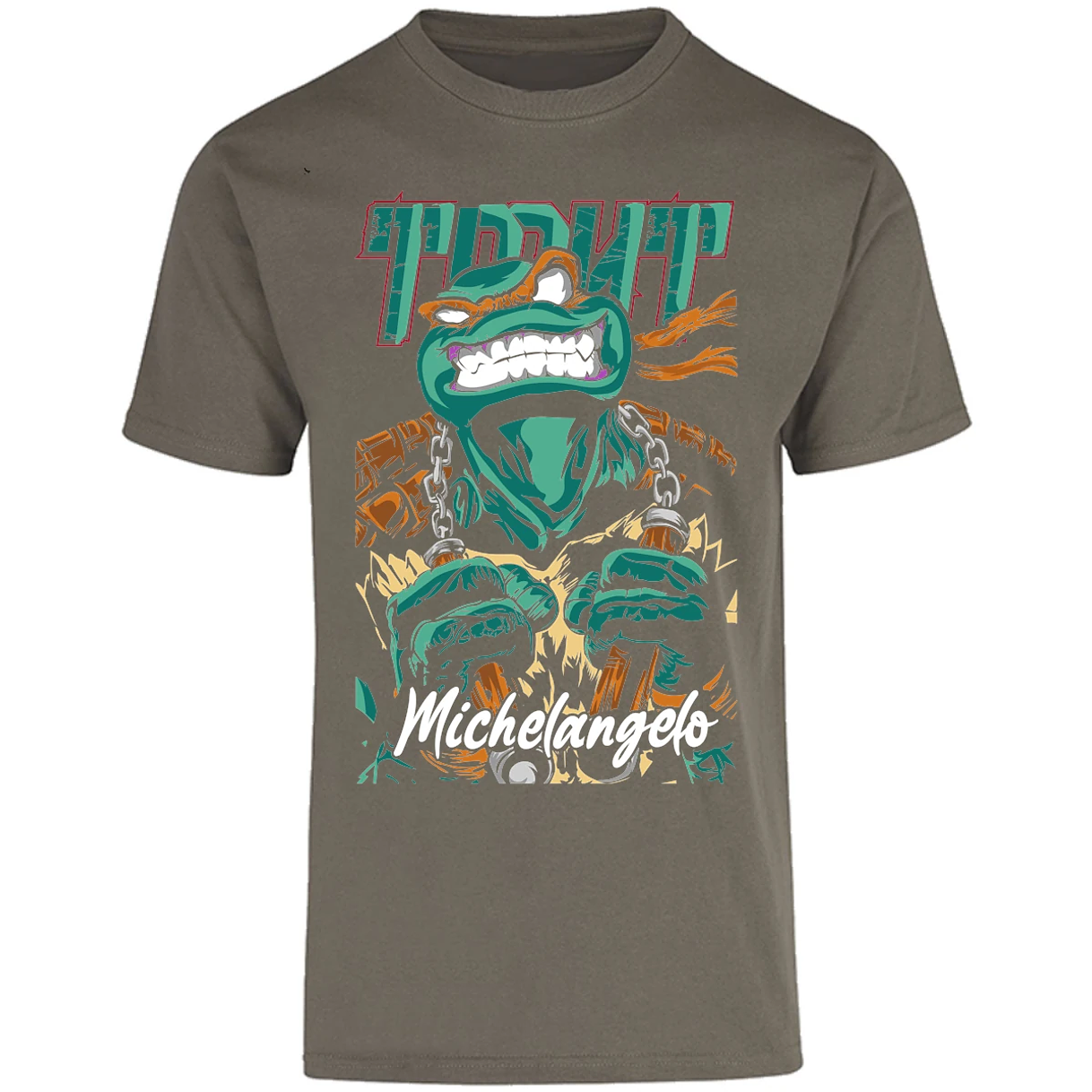 Playera Es De Series Y Peliculas Mickey Tmnt para Adulto 7