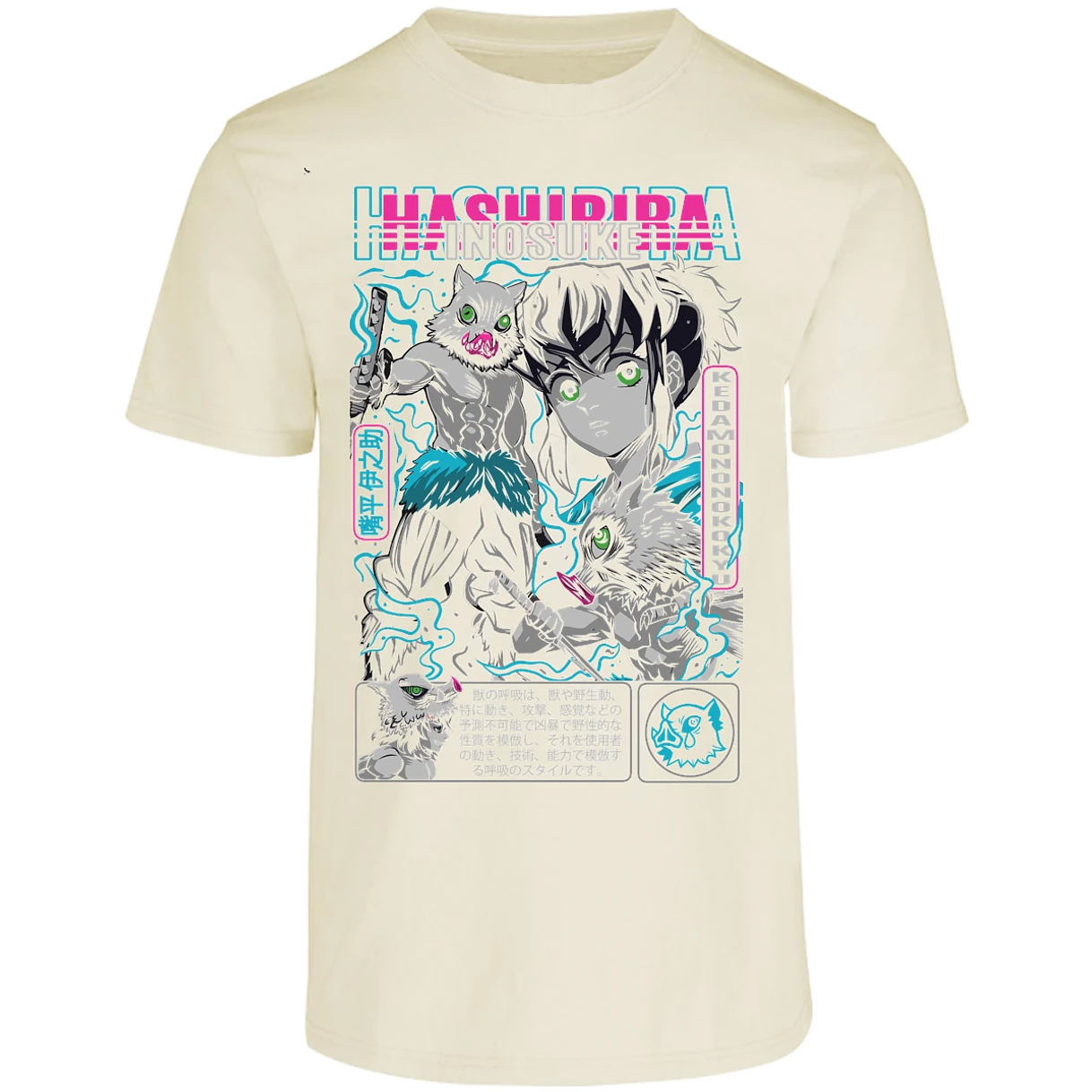 Playera Demon Slayer Inosuke para Adulto 12