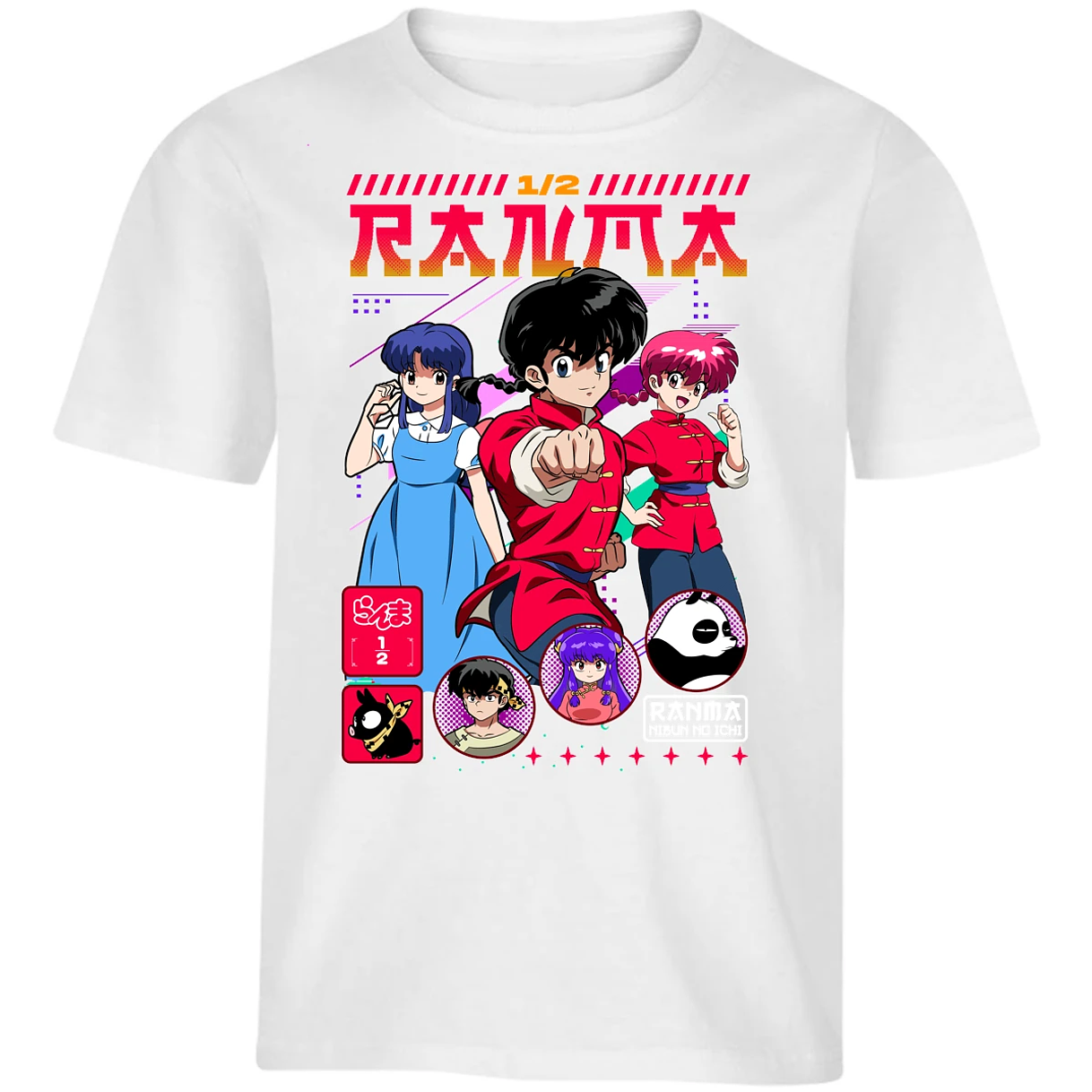 Playera Dandadan Ranma para Niño 14
