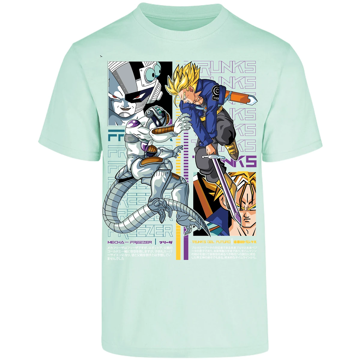 Playera Dragon Ball Trunks Vs Freezer para Adulto 11