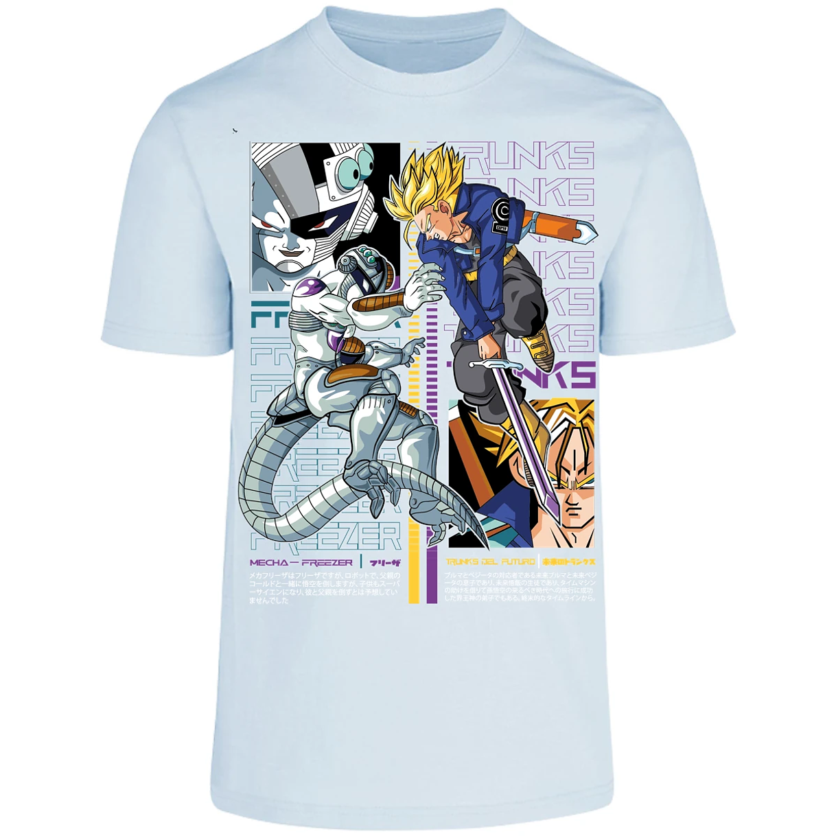 Playera Dragon Ball Trunks Vs Freezer para Adulto 24