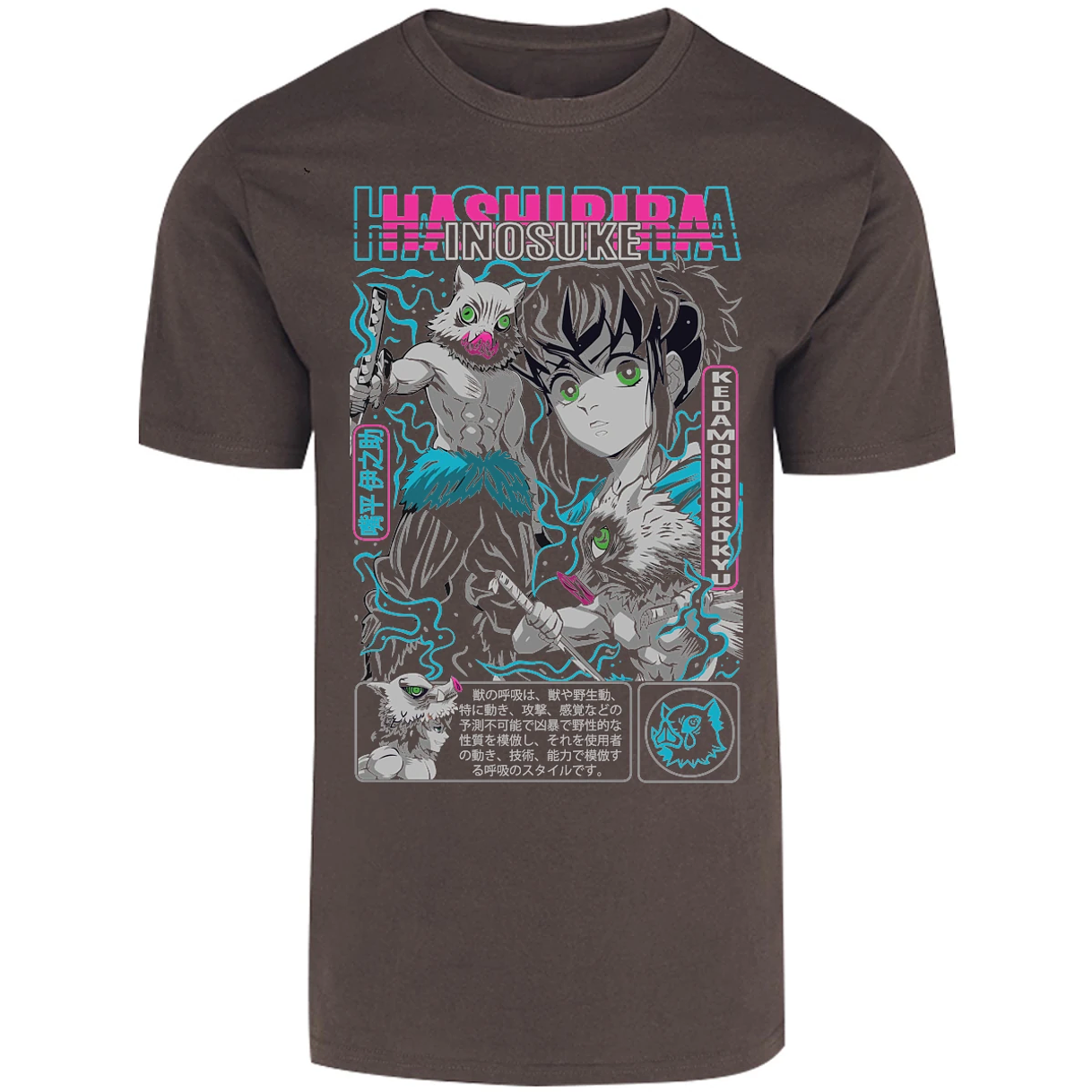 Playera Demon Slayer Inosuke para Adulto 3