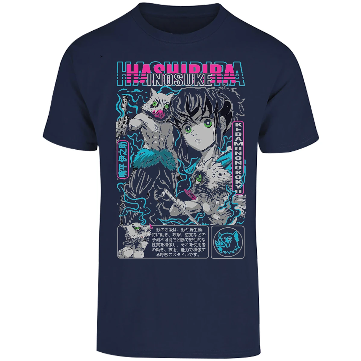 Playera Demon Slayer Inosuke para Adulto 4