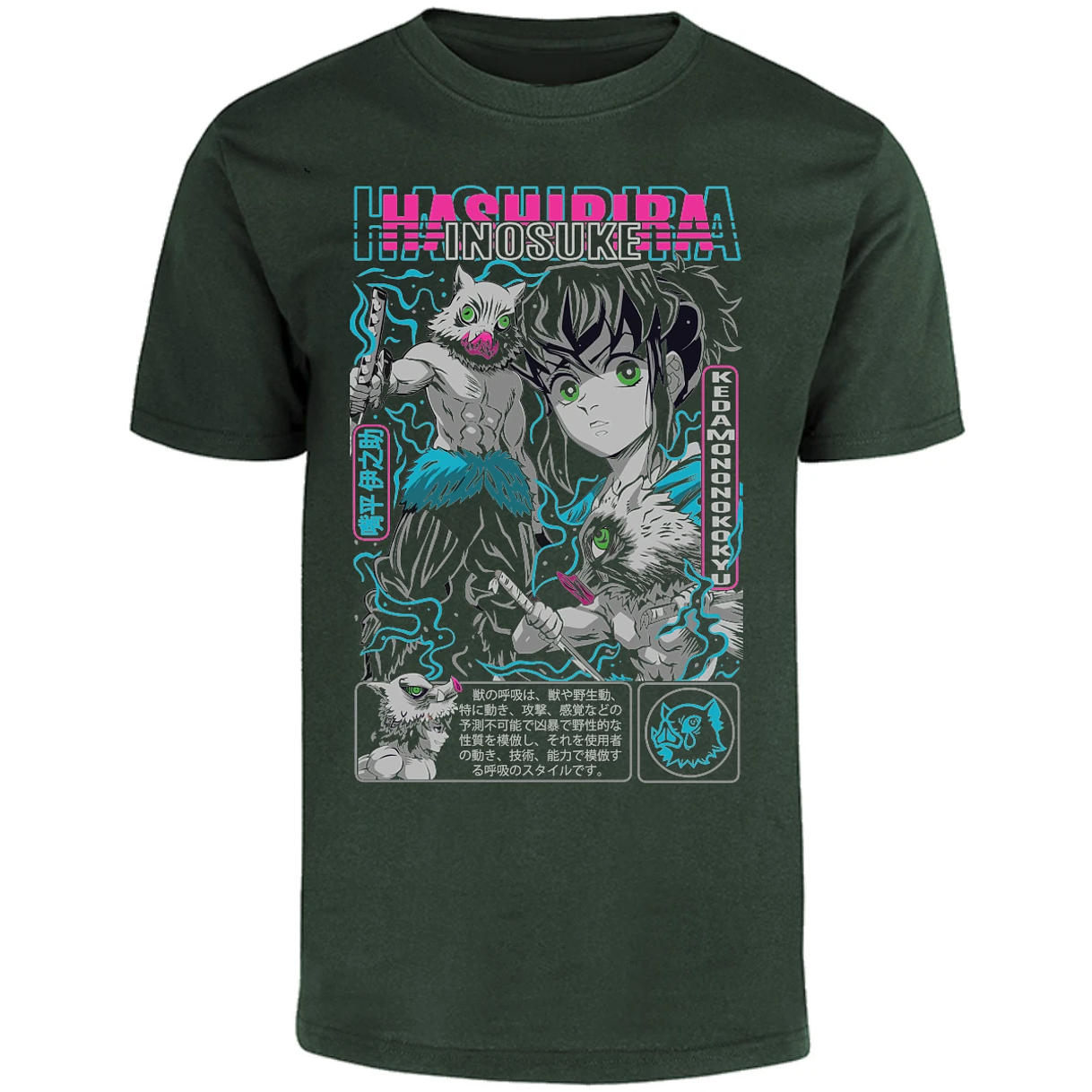 Playera Demon Slayer Inosuke para Adulto 6
