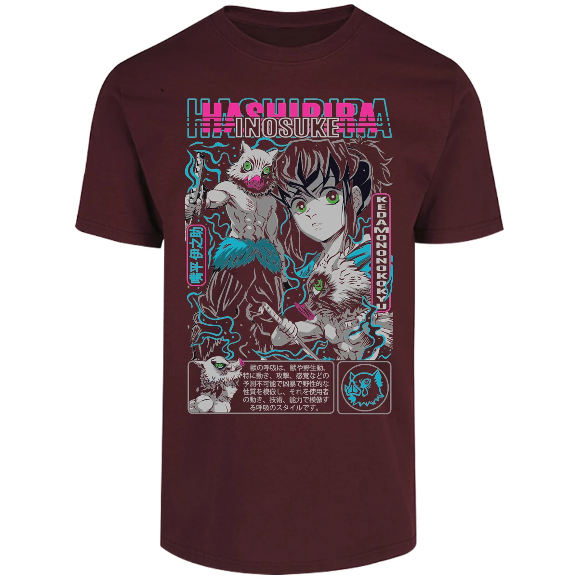 Playera Demon Slayer Inosuke para Adulto 8