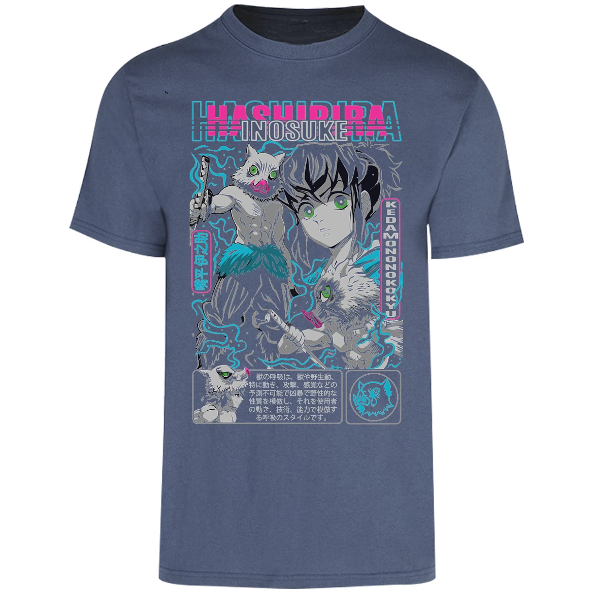 Playera Demon Slayer Inosuke para Adulto 9