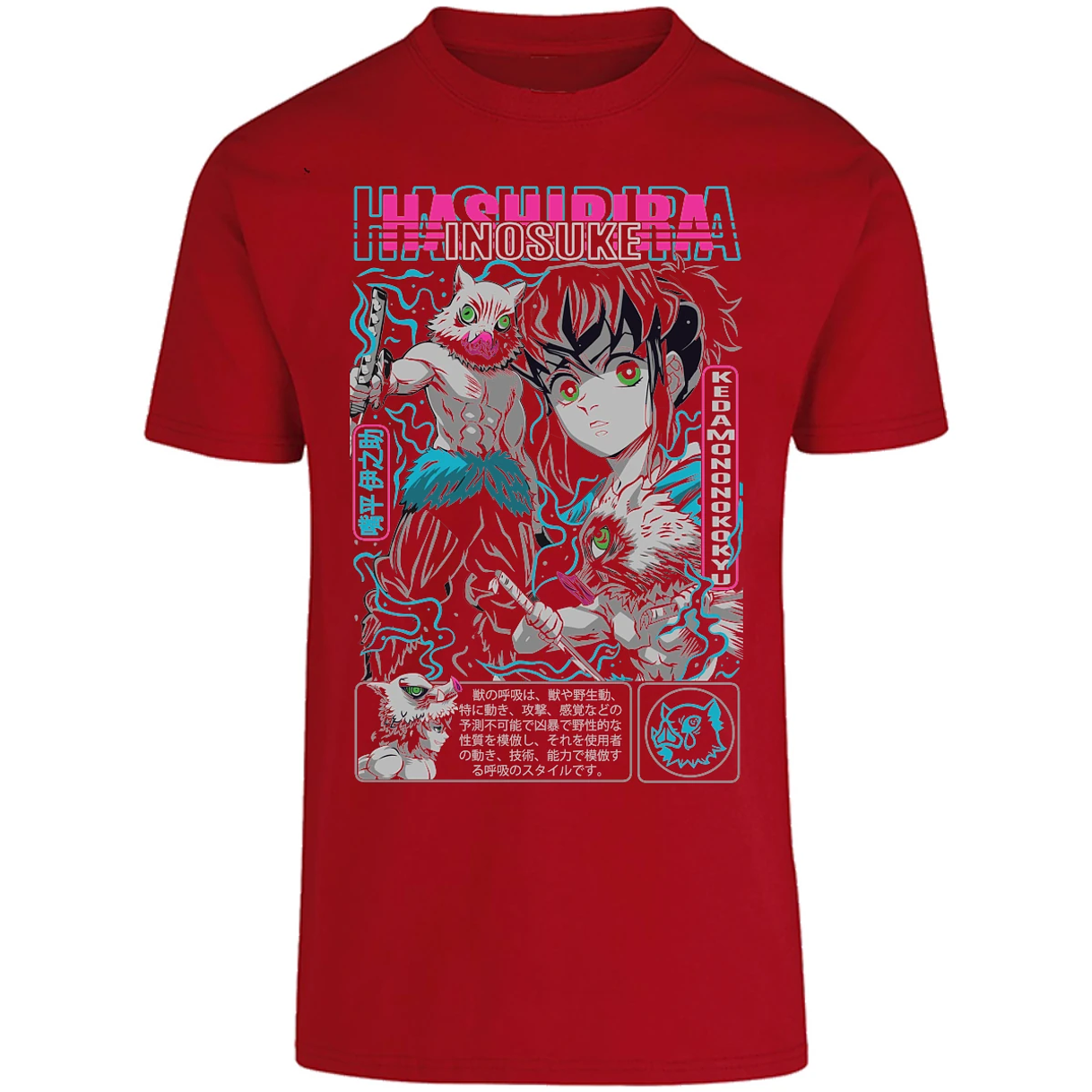 Playera Demon Slayer Inosuke para Adulto 14