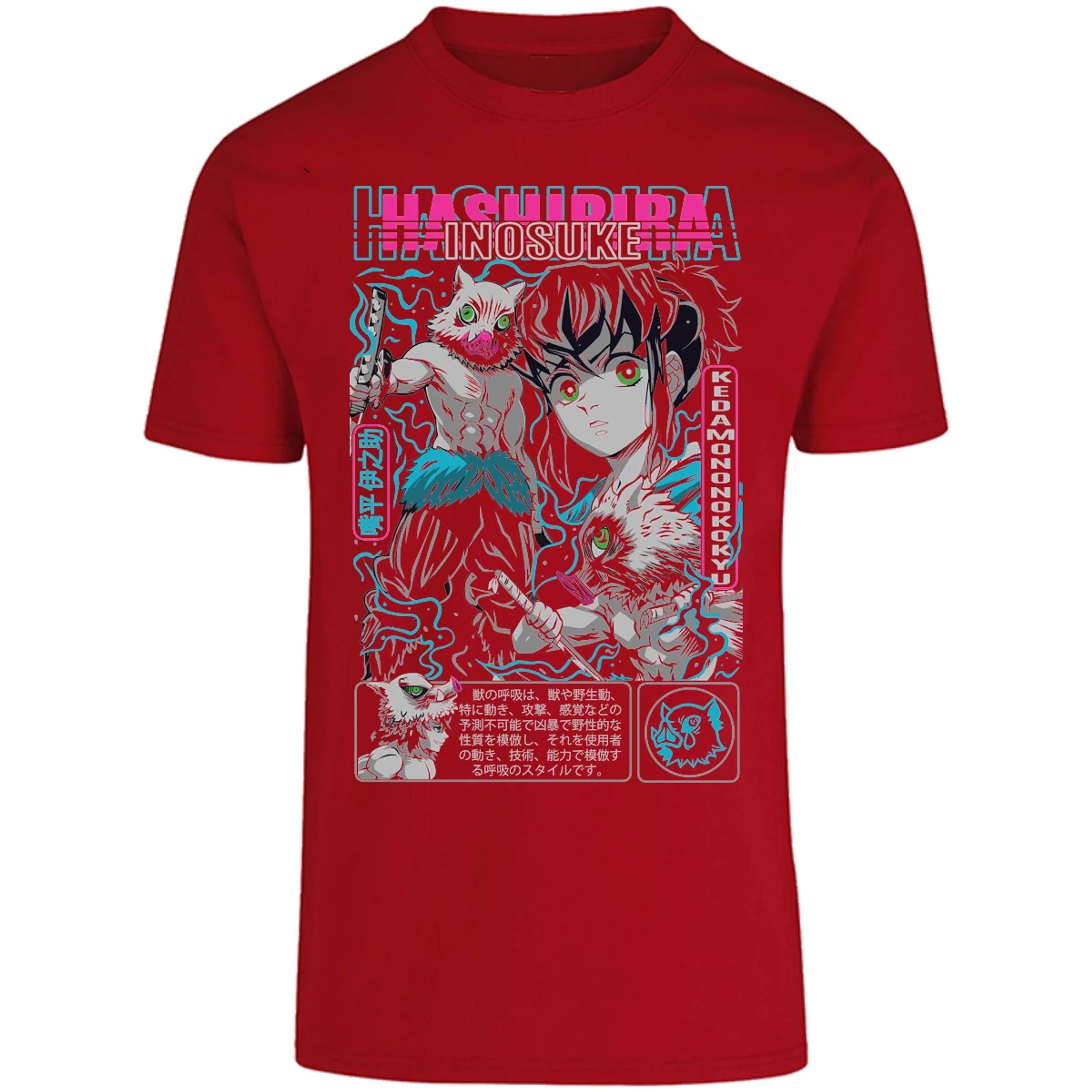 Playera Demon Slayer Inosuke para Adulto 14