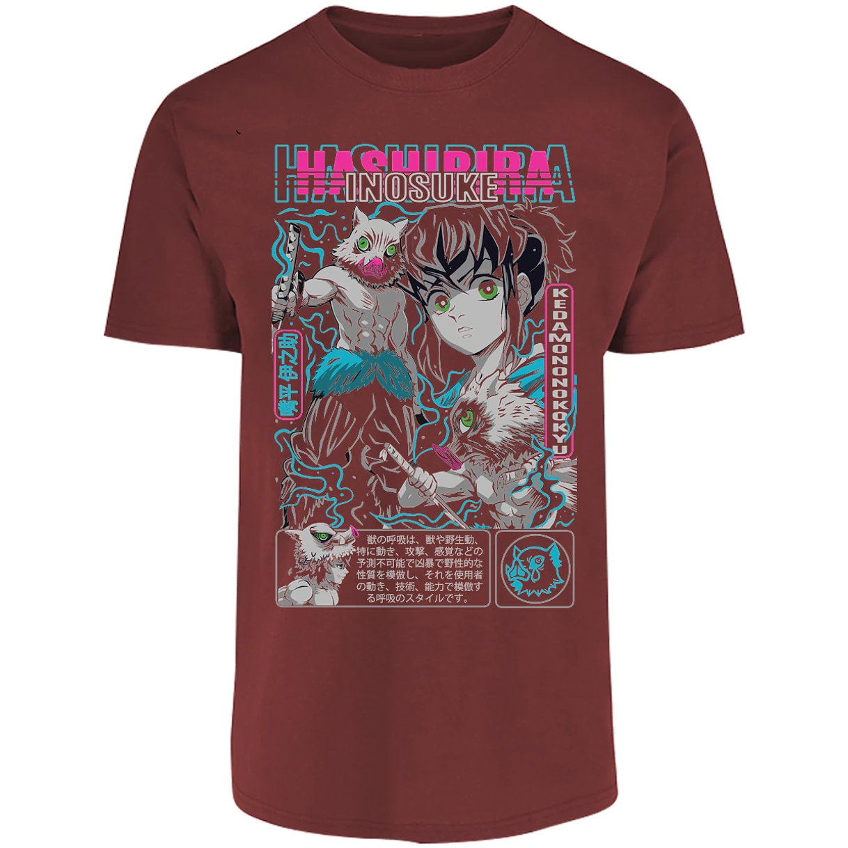 Playera Demon Slayer Inosuke para Adulto 17