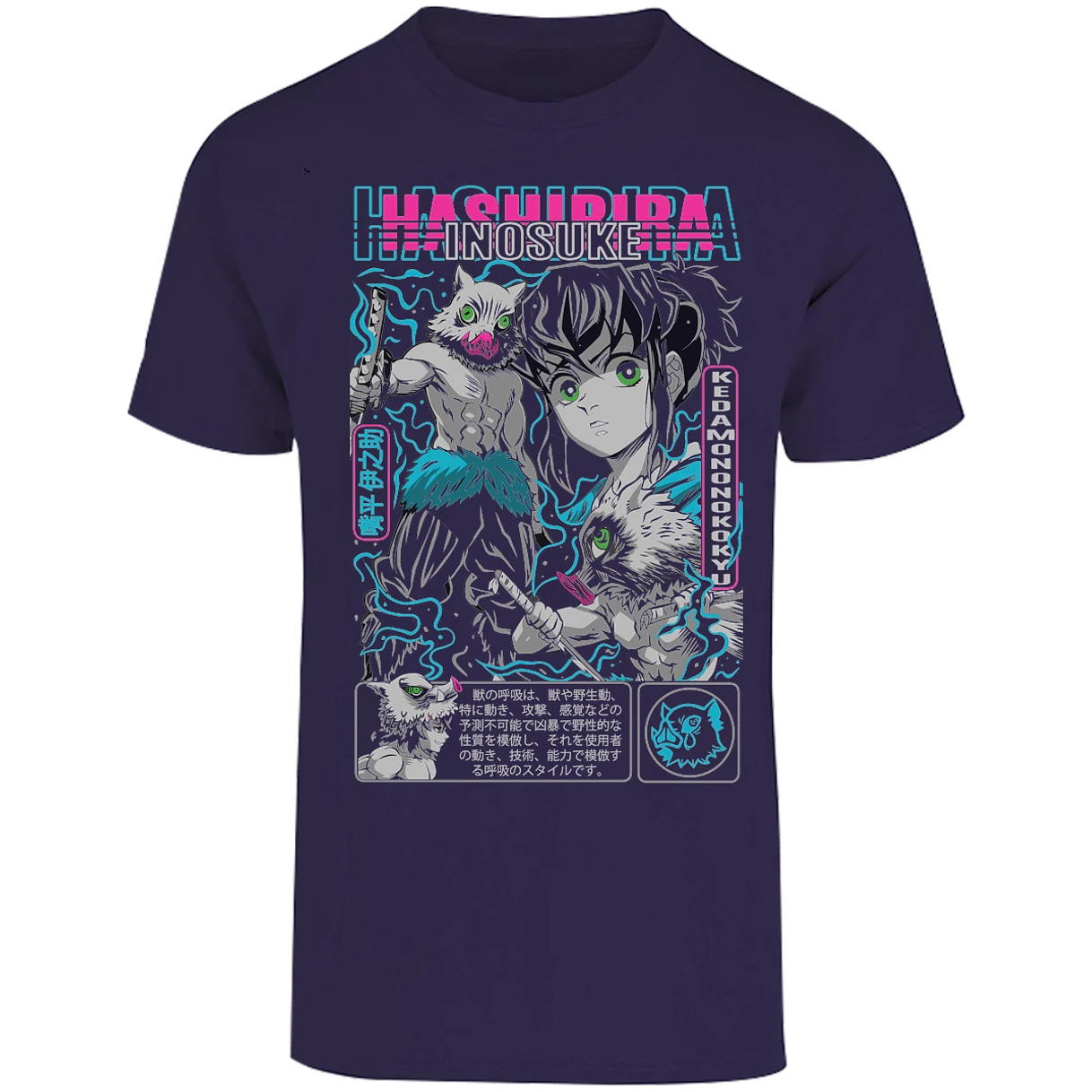 Playera Demon Slayer Inosuke para Adulto 22