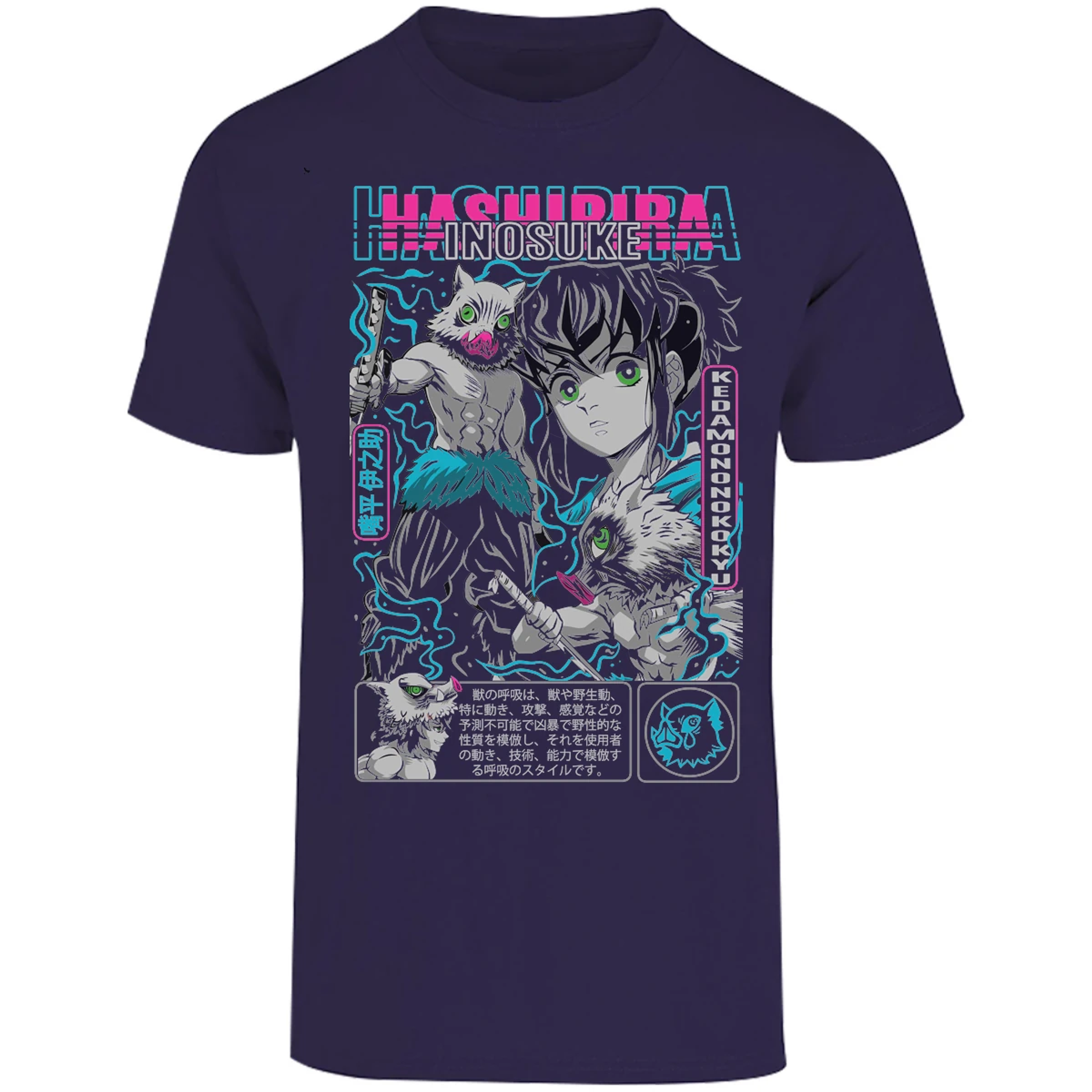 Playera Demon Slayer Inosuke para Adulto 22