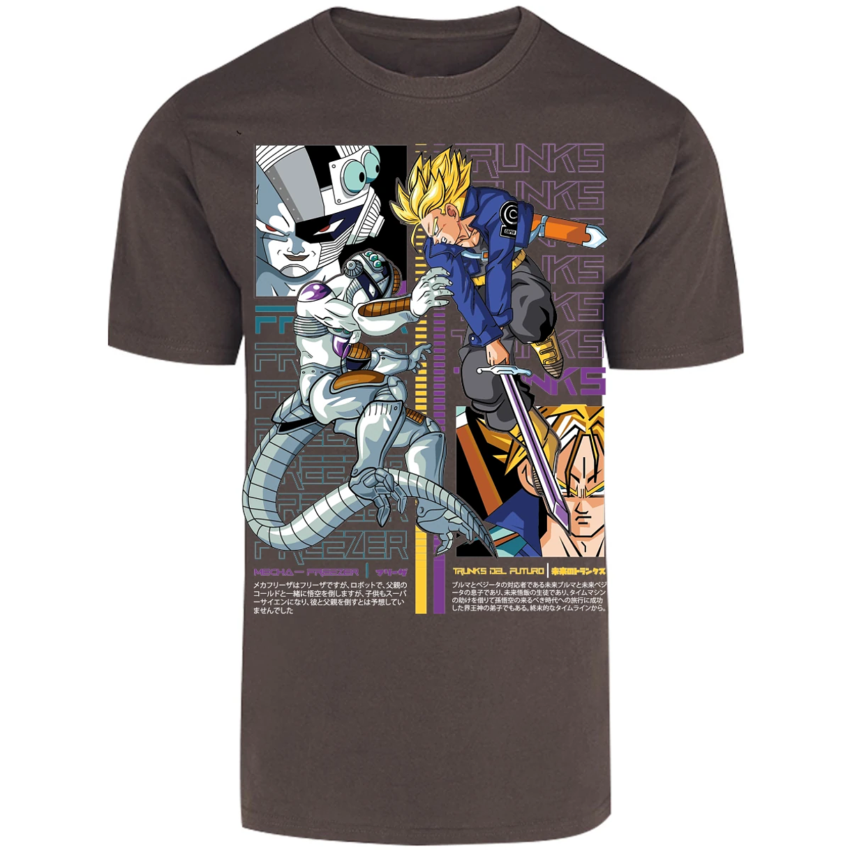Playera Dragon Ball Trunks Vs Freezer para Adulto 26