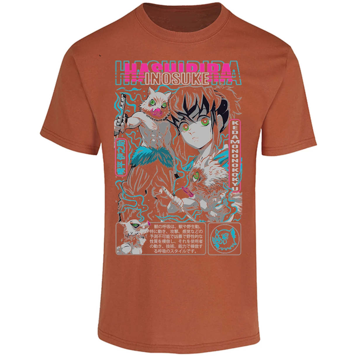 Playera Demon Slayer Inosuke para Adulto 27