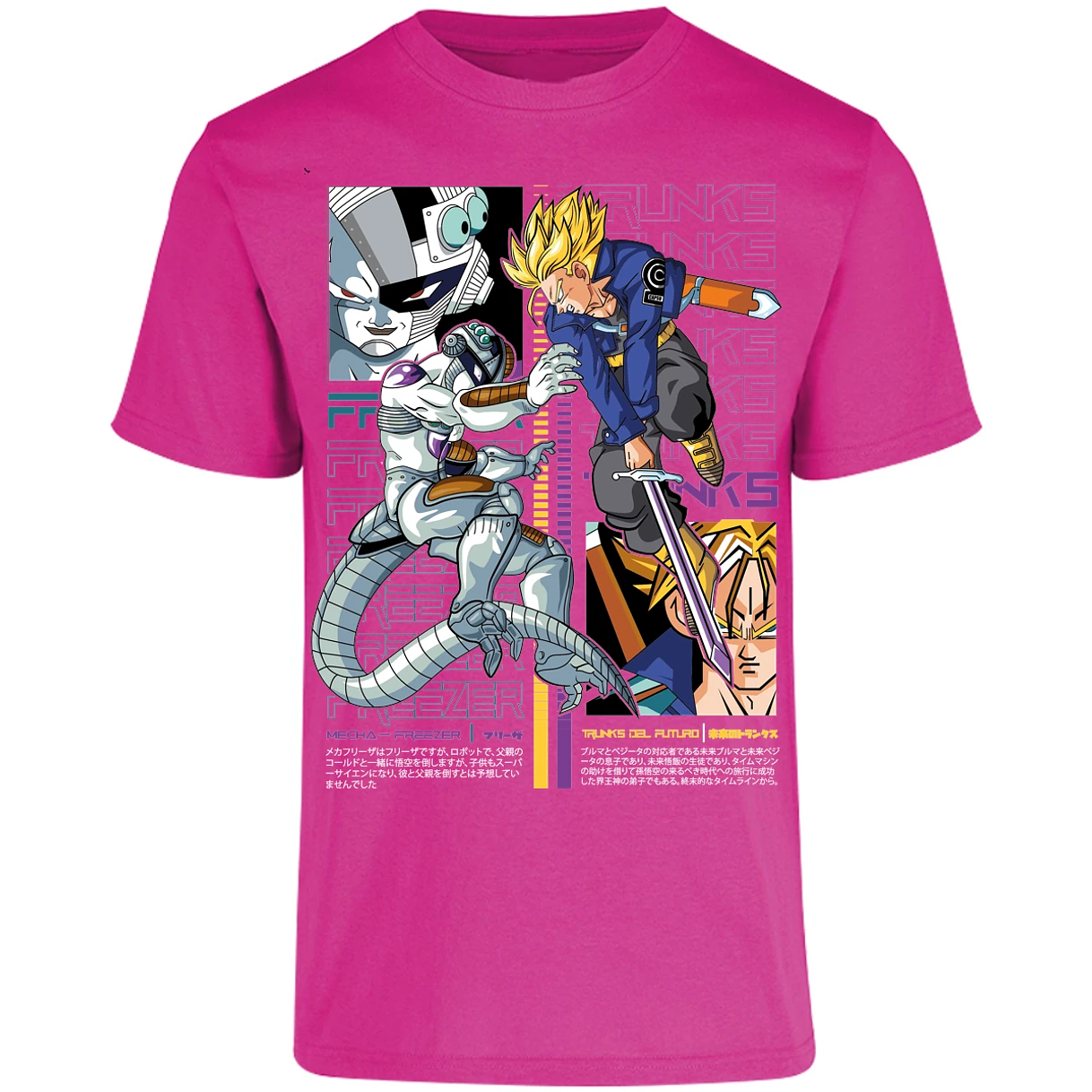 Playera Dragon Ball Trunks Vs Freezer para Adulto 25
