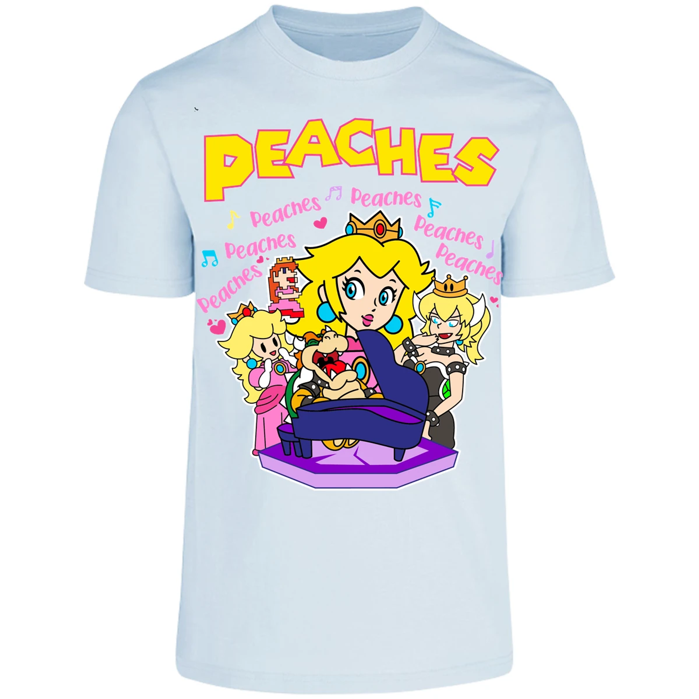 Playera Es De Series Y Peliculas Peaches Song para Adulto 4
