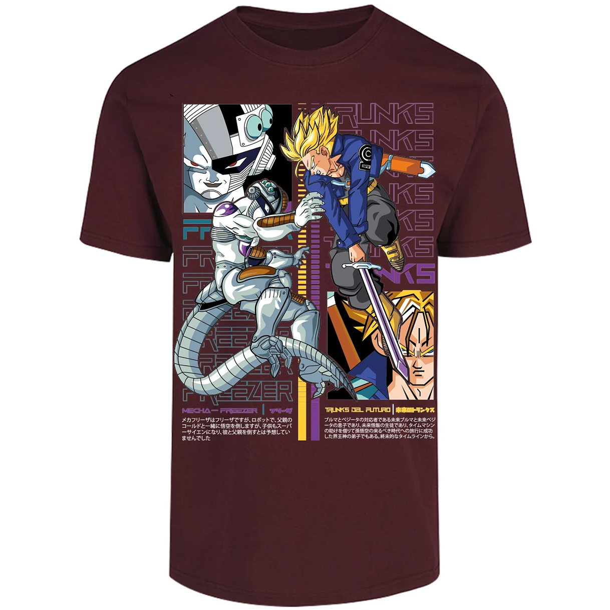 Playera Dragon Ball Trunks Vs Freezer para Adulto 3