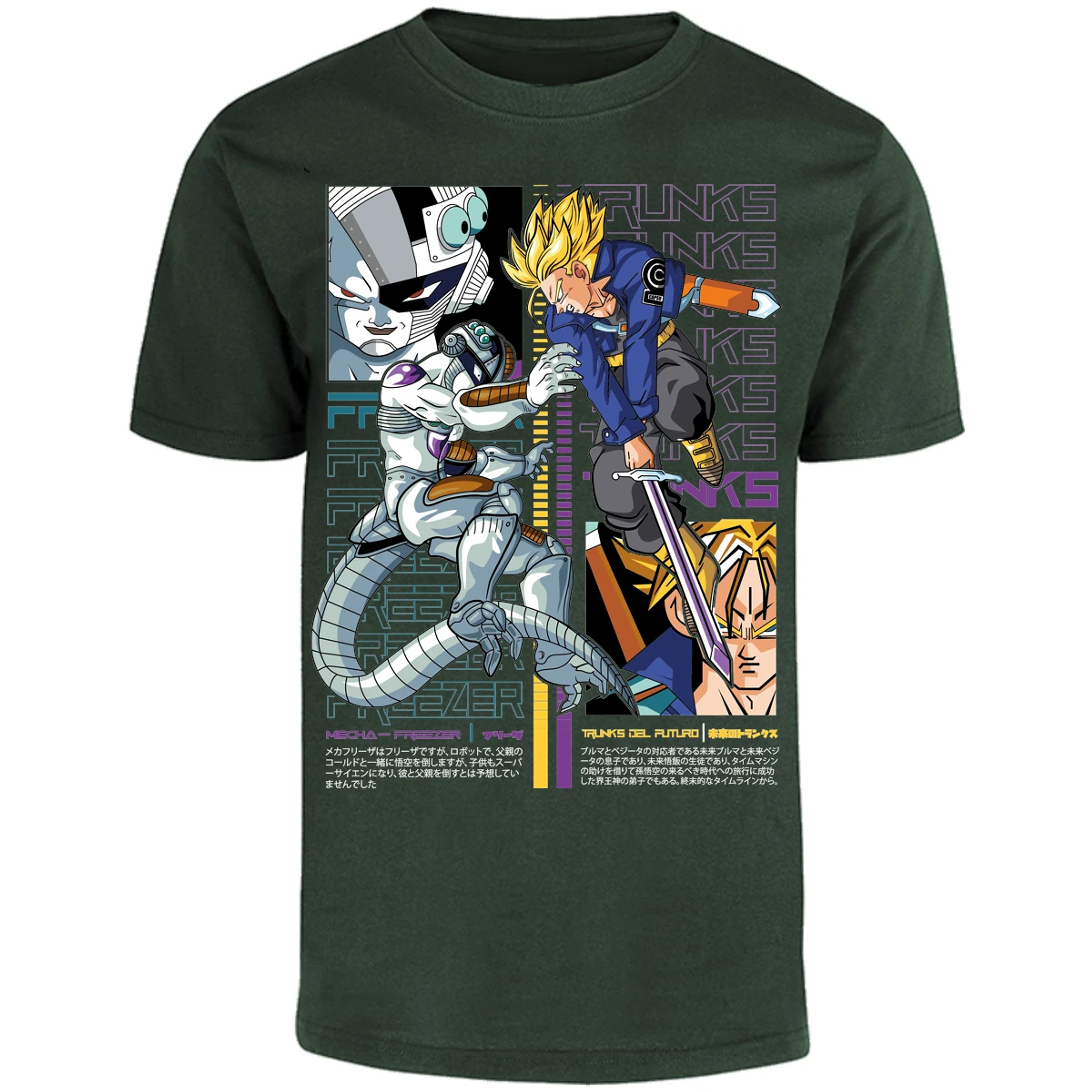 Playera Dragon Ball Trunks Vs Freezer para Adulto 5