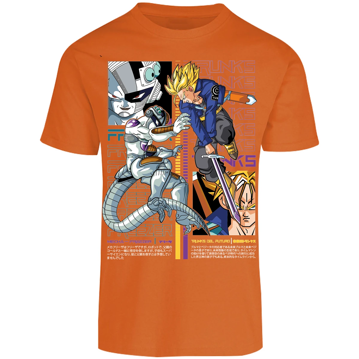 Playera Dragon Ball Trunks Vs Freezer para Adulto 22