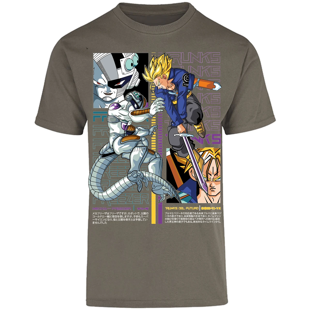 Playera Dragon Ball Trunks Vs Freezer para Adulto 28