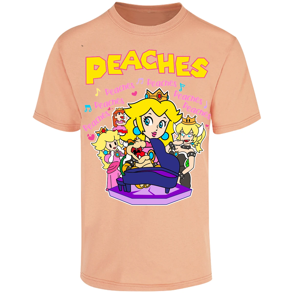 Playera Es De Series Y Peliculas Peaches Song para Adulto 13