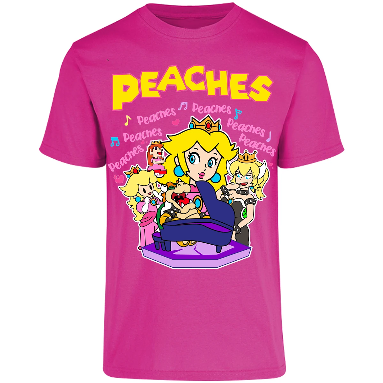 Playera Es De Series Y Peliculas Peaches Song para Adulto 2