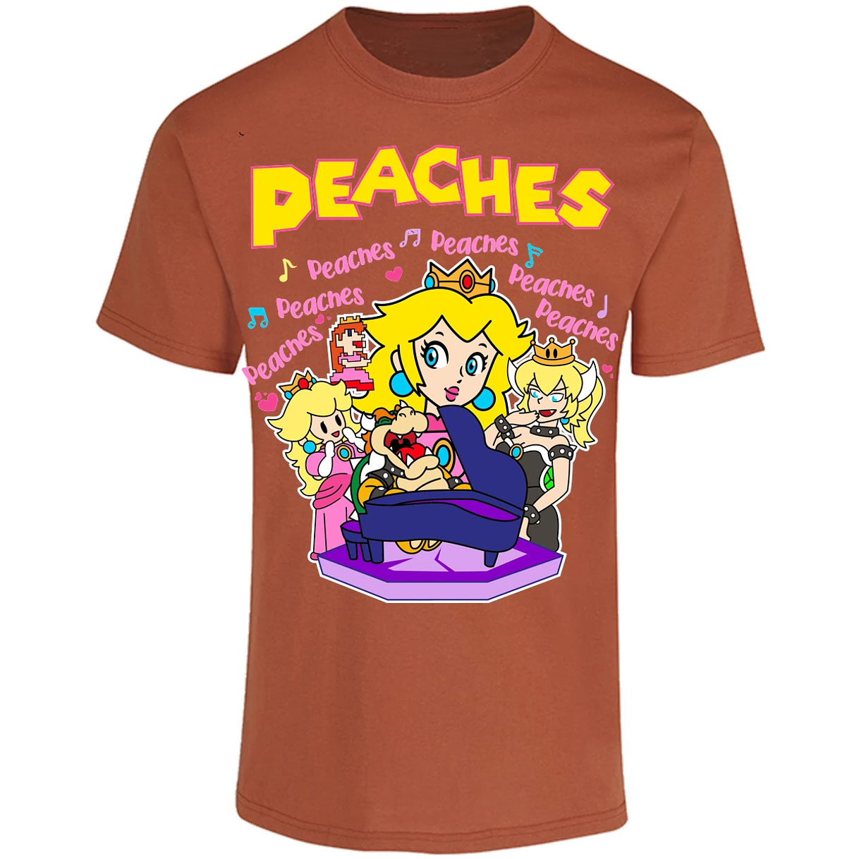 Playera Es De Series Y Peliculas Peaches Song para Adulto 7