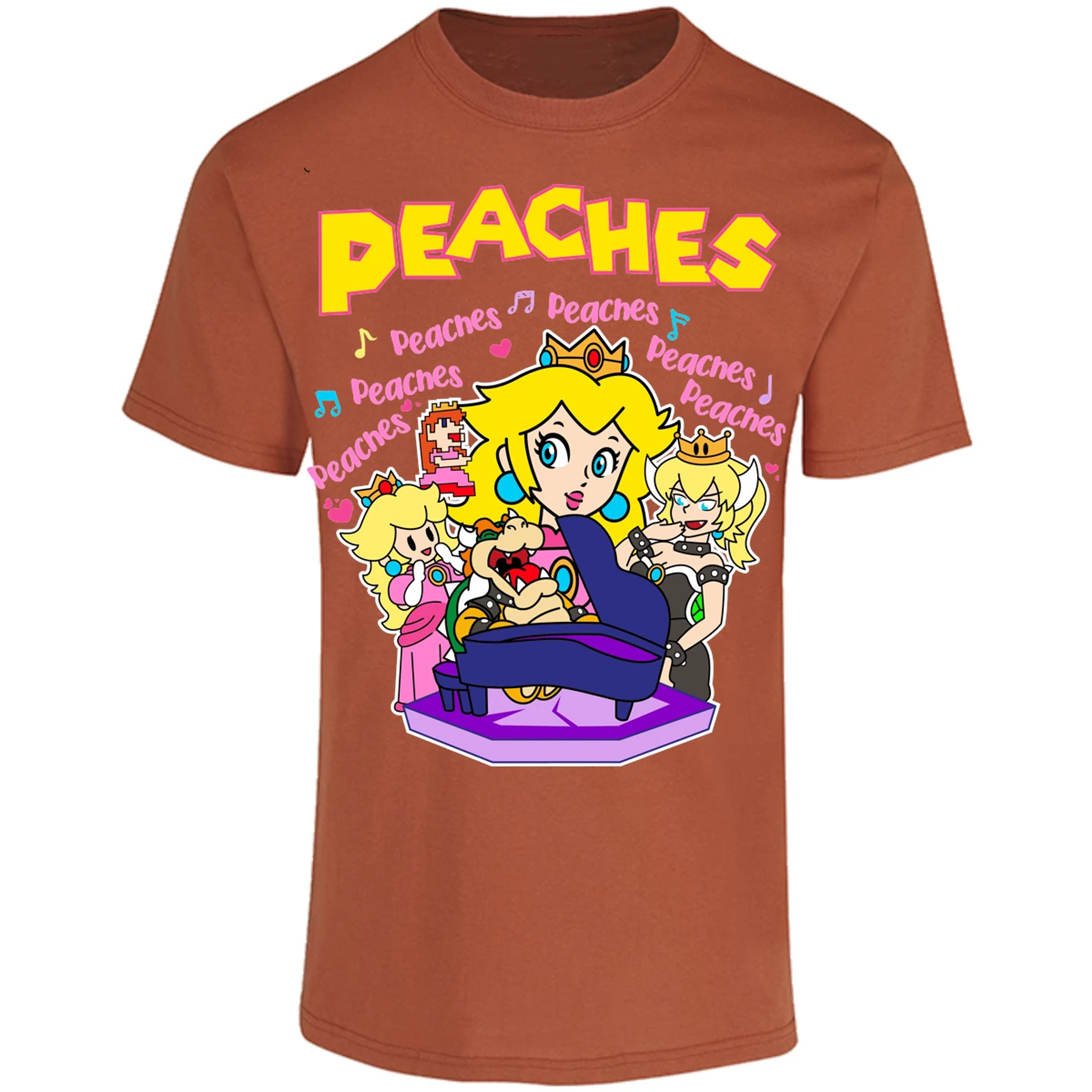 Playera Es De Series Y Peliculas Peaches Song para Adulto 7