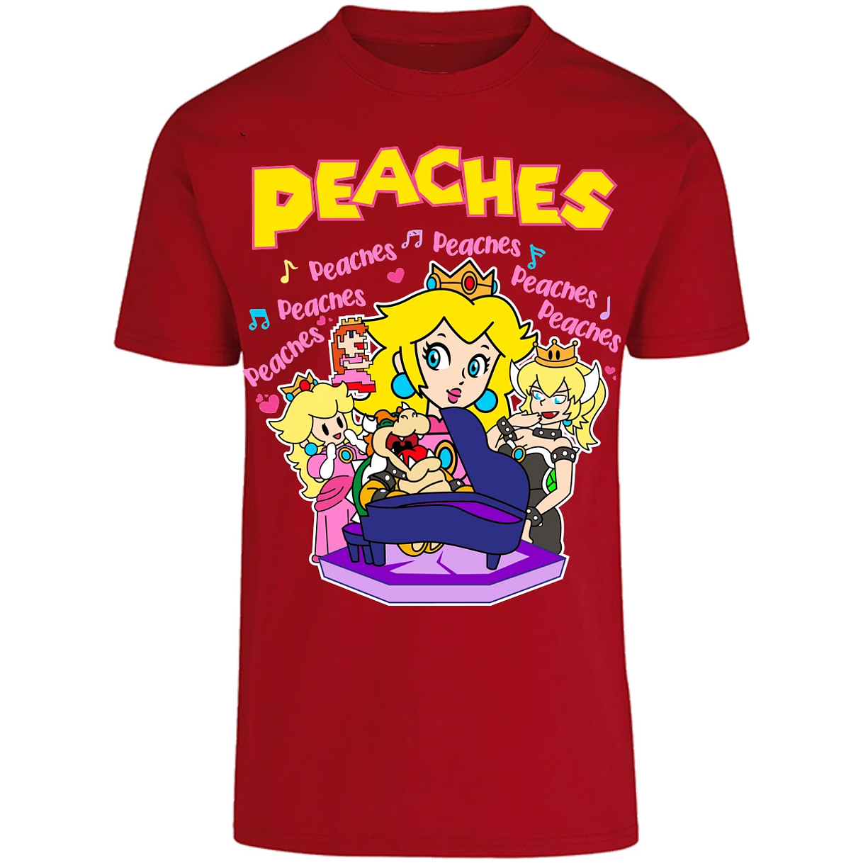 Playera Es De Series Y Peliculas Peaches Song para Adulto 17