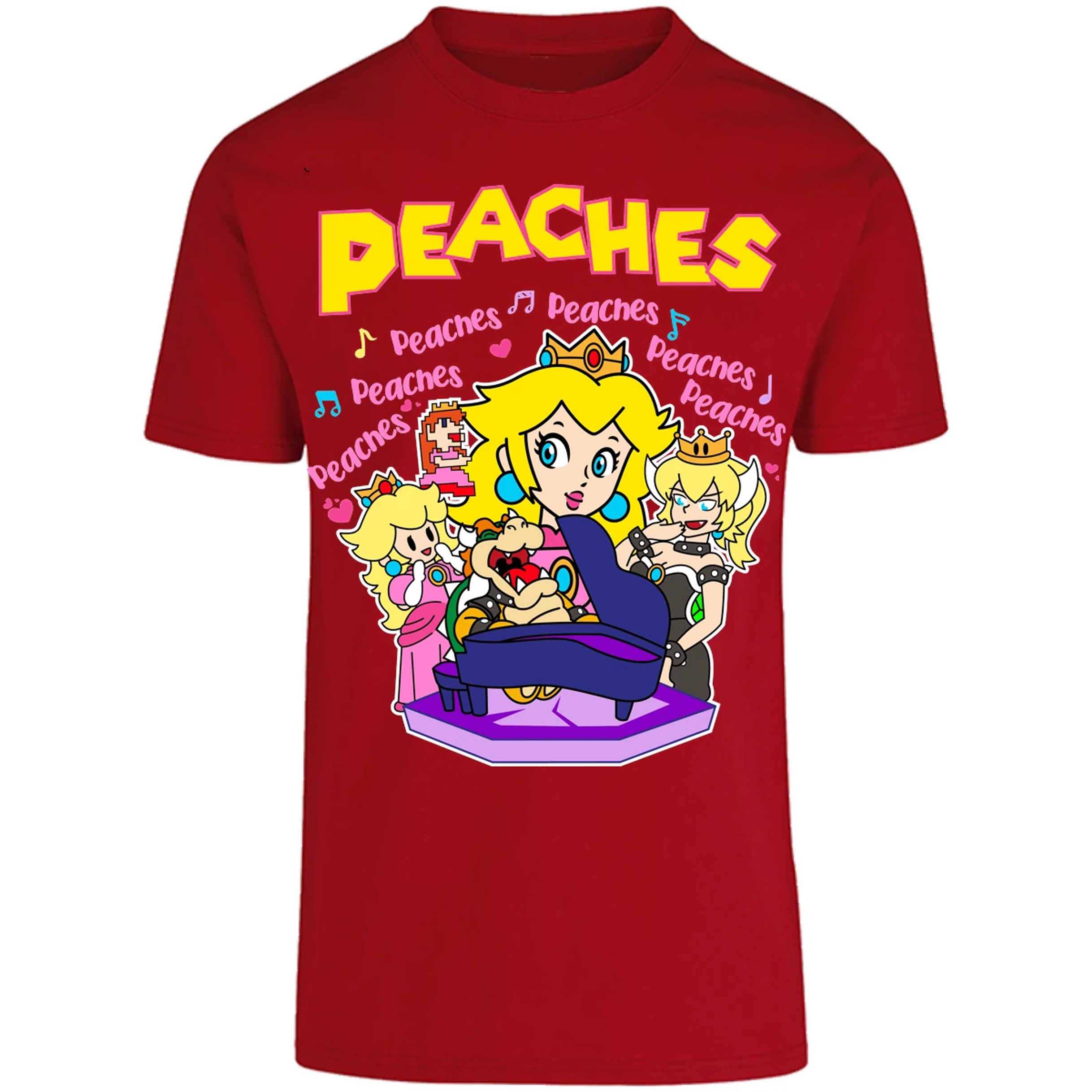 Playera Es De Series Y Peliculas Peaches Song para Adulto 17