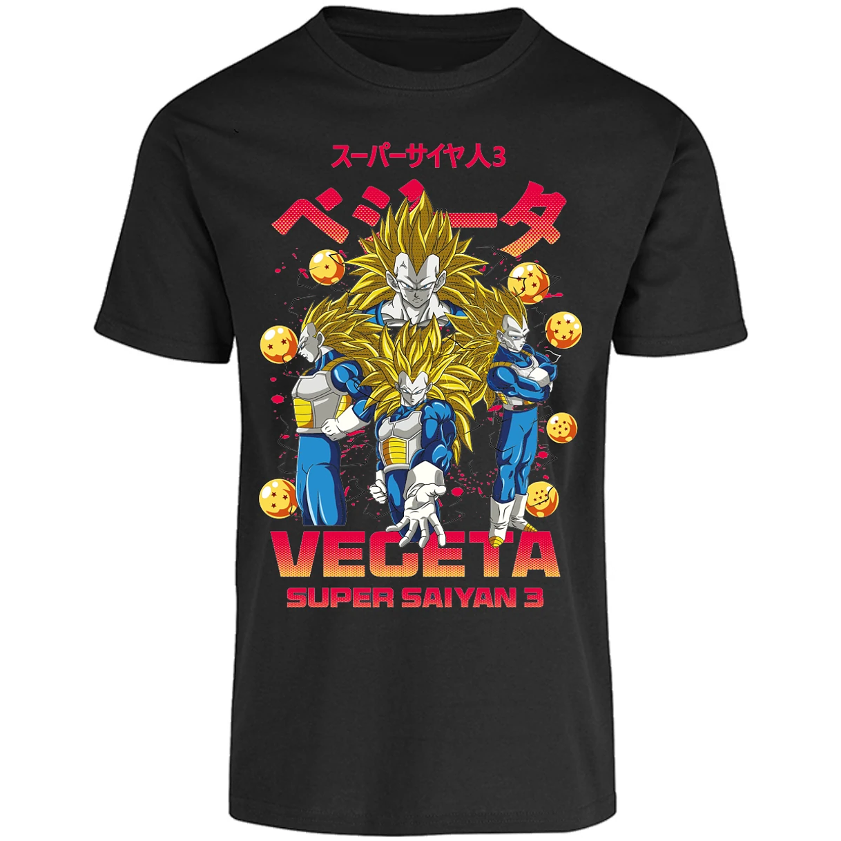 Playera Dragon Ball Vegeta Super Saiyan 3 para Adulto 28