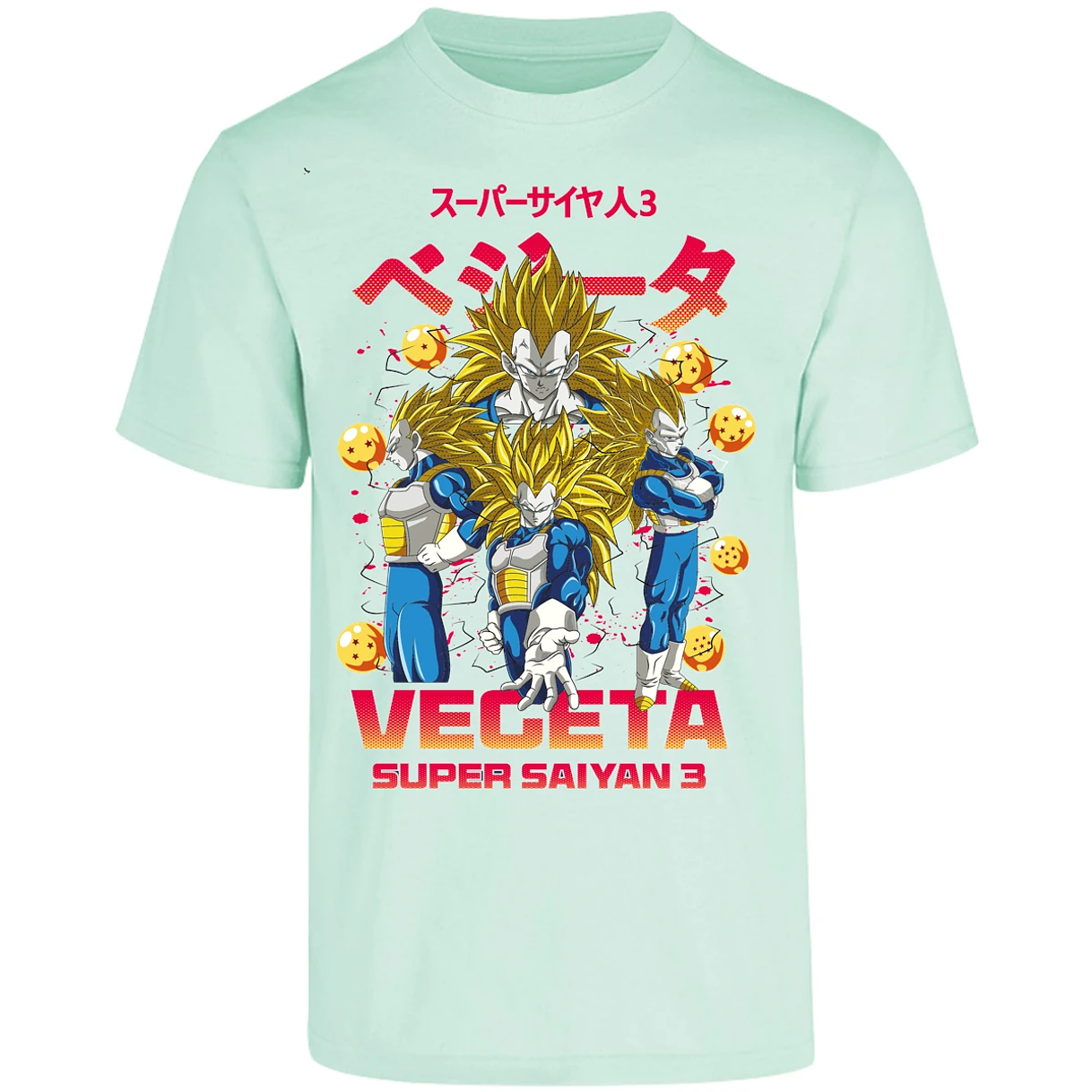 Playera Dragon Ball Vegeta Super Saiyan 3 para Adulto 5